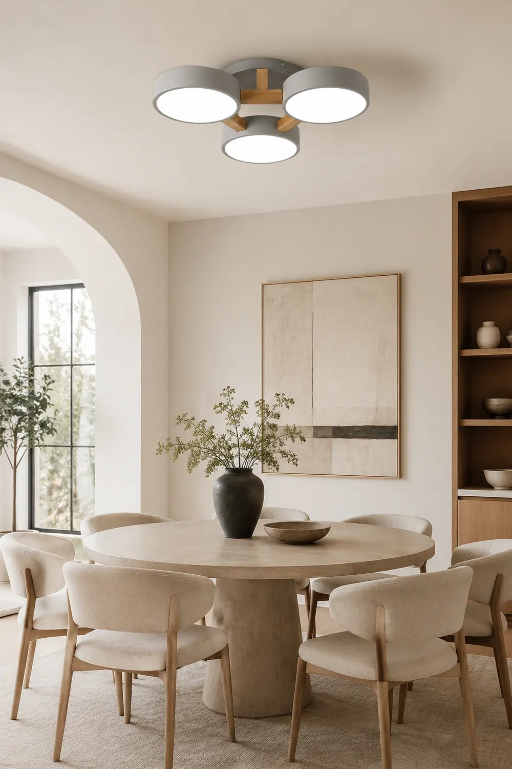 Minori Nordic Minimalist Flush Mount Ceiling Light - Lumpaz