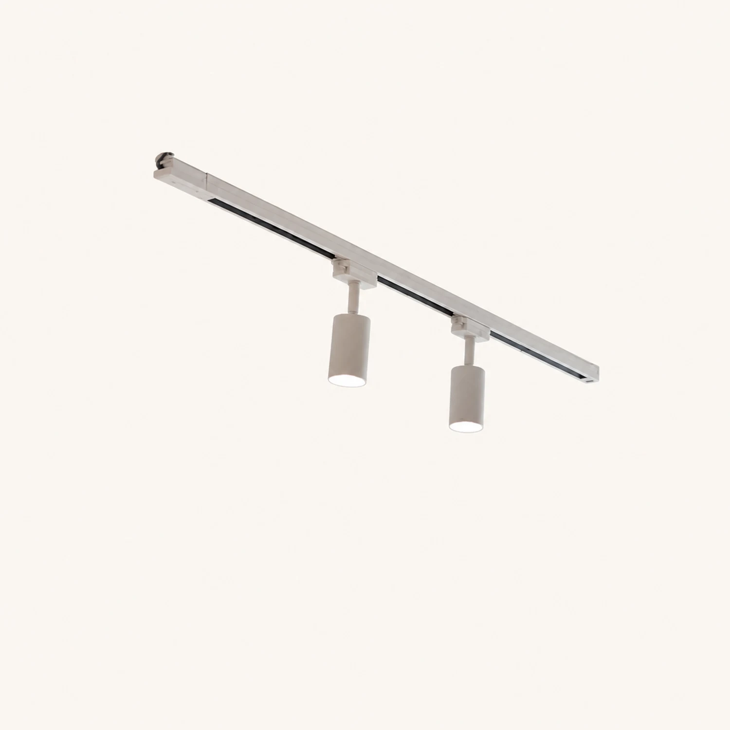 Freja Modern LED Metal Track Spotlight Black/White Living Room - Lumpaz