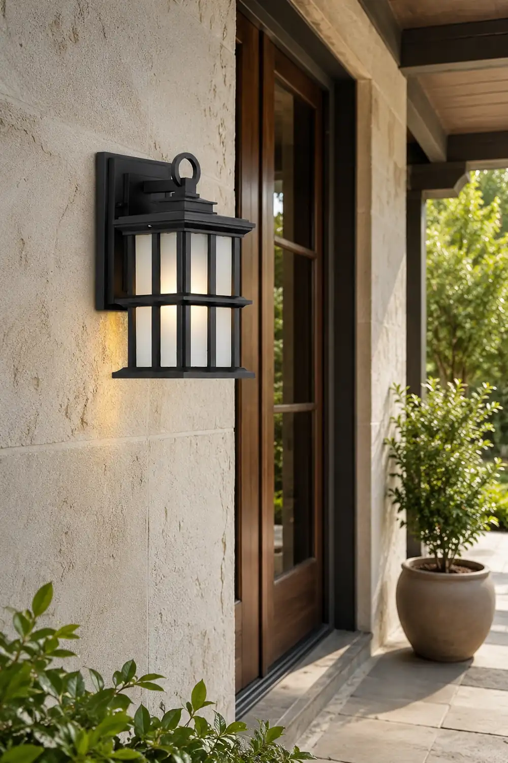 Outdoor Waterproof Aluminum Black European Style Exterior Wall Lights - Lumpaz