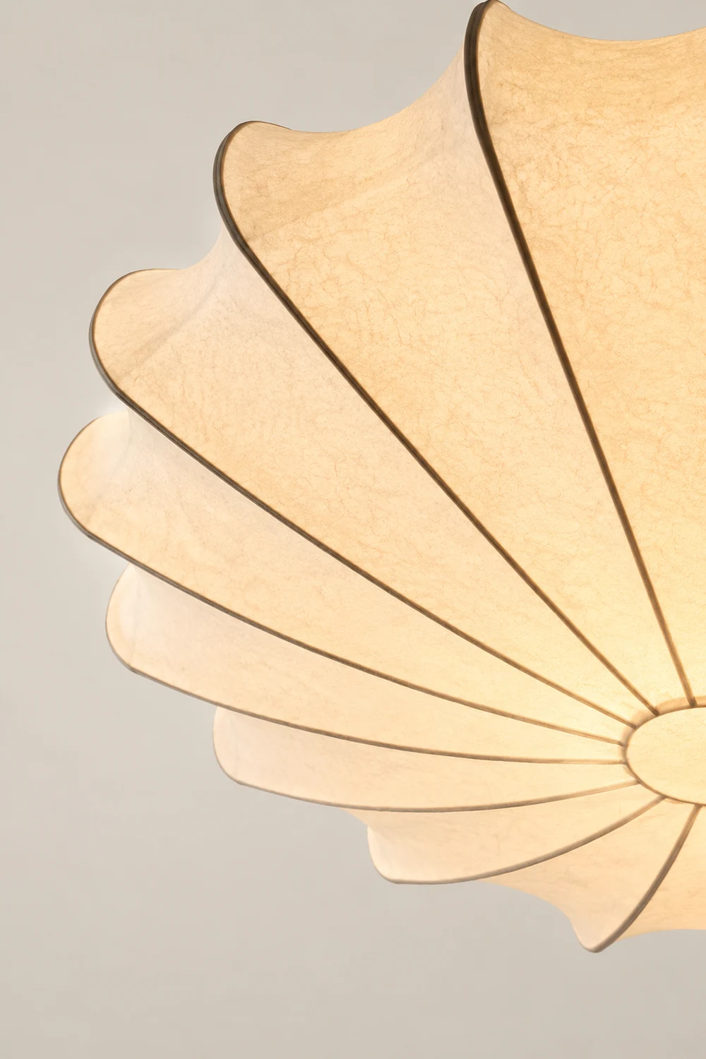 Renée Modern Elagant Round Metal/Fabric Flush Mount Ceiling Light, White - Lumpaz
