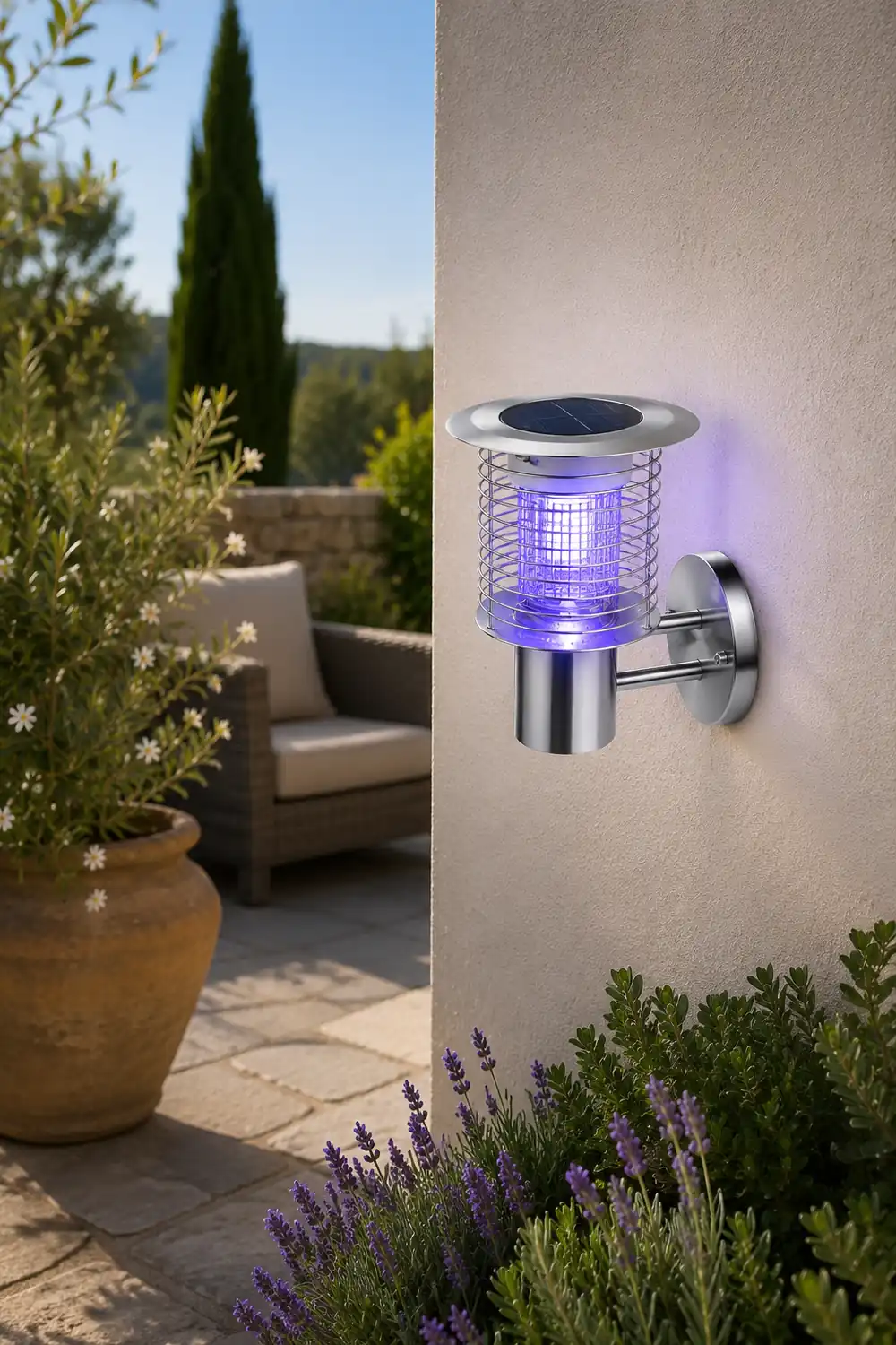 Waterproof USB Solar Bug Zapper Mosquito Killer Lamp Garden Lights - Lumpaz