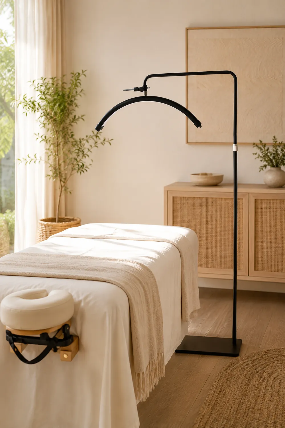 Cooley Minimalist Linear Metal Floor Lamp, Black - Lumpaz