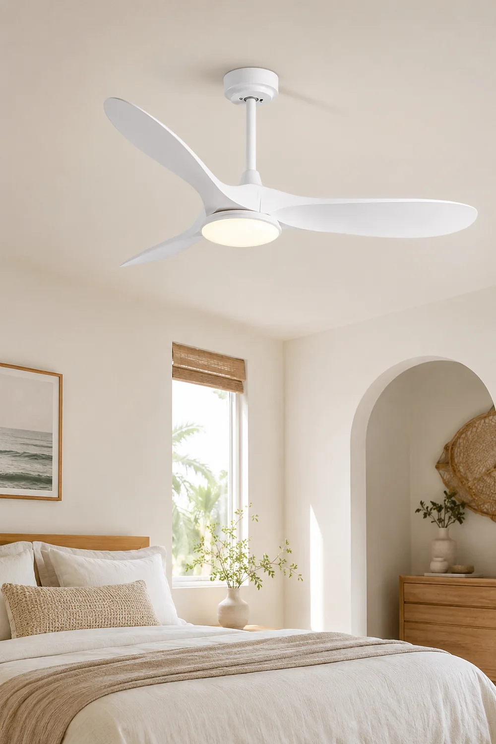 Garner 3-Blade Ceiling Fan with Light, 3 Color, DIA 52'' - Lumpaz