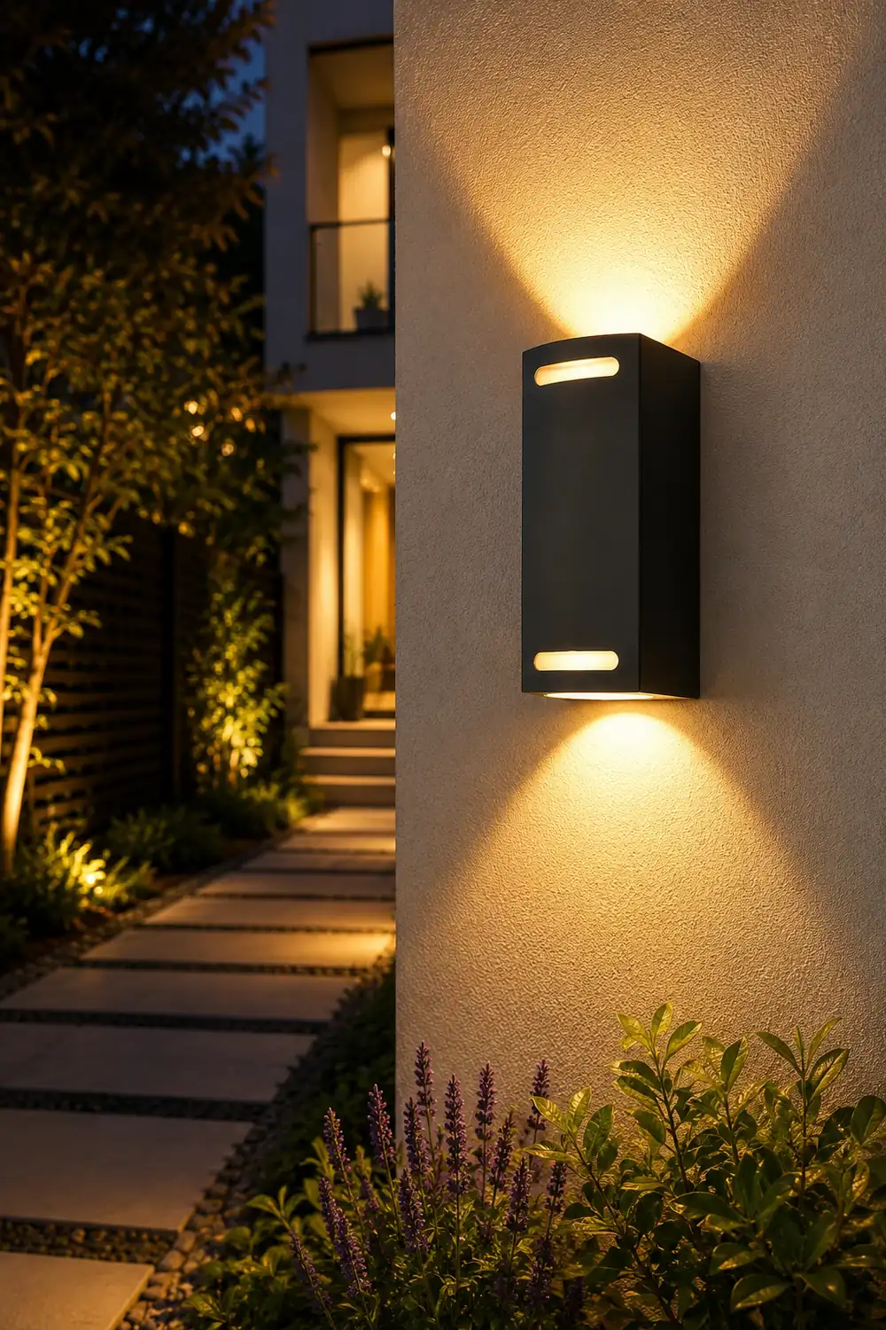 Simple Square Waterproof up and down Lighting LED Outdoor Wall Lights - Lumpaz
