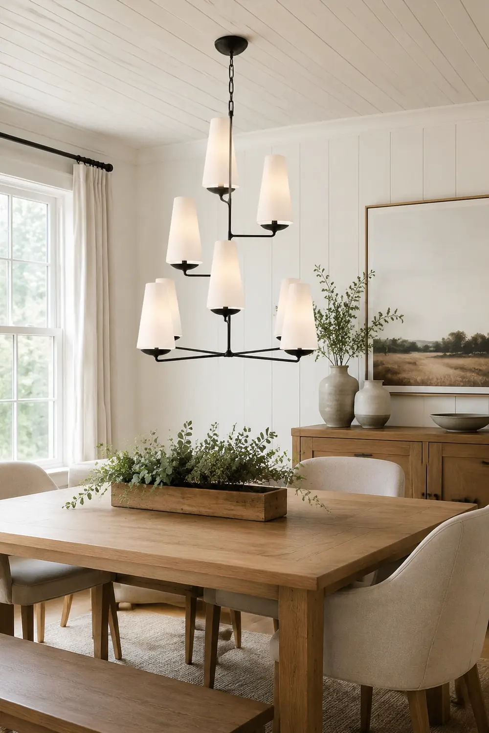Alessio Design LED Chandeliers White Black Metall Bedroom Kitchen - Lumpaz