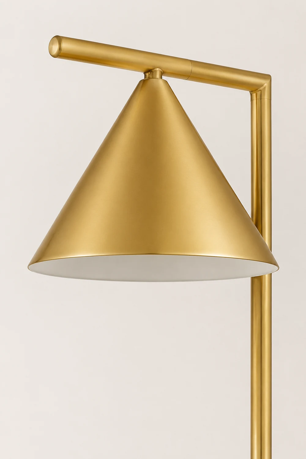 Carins Modern Geometric Marble Base Floor Lamp, Black/Gold - Lumpaz