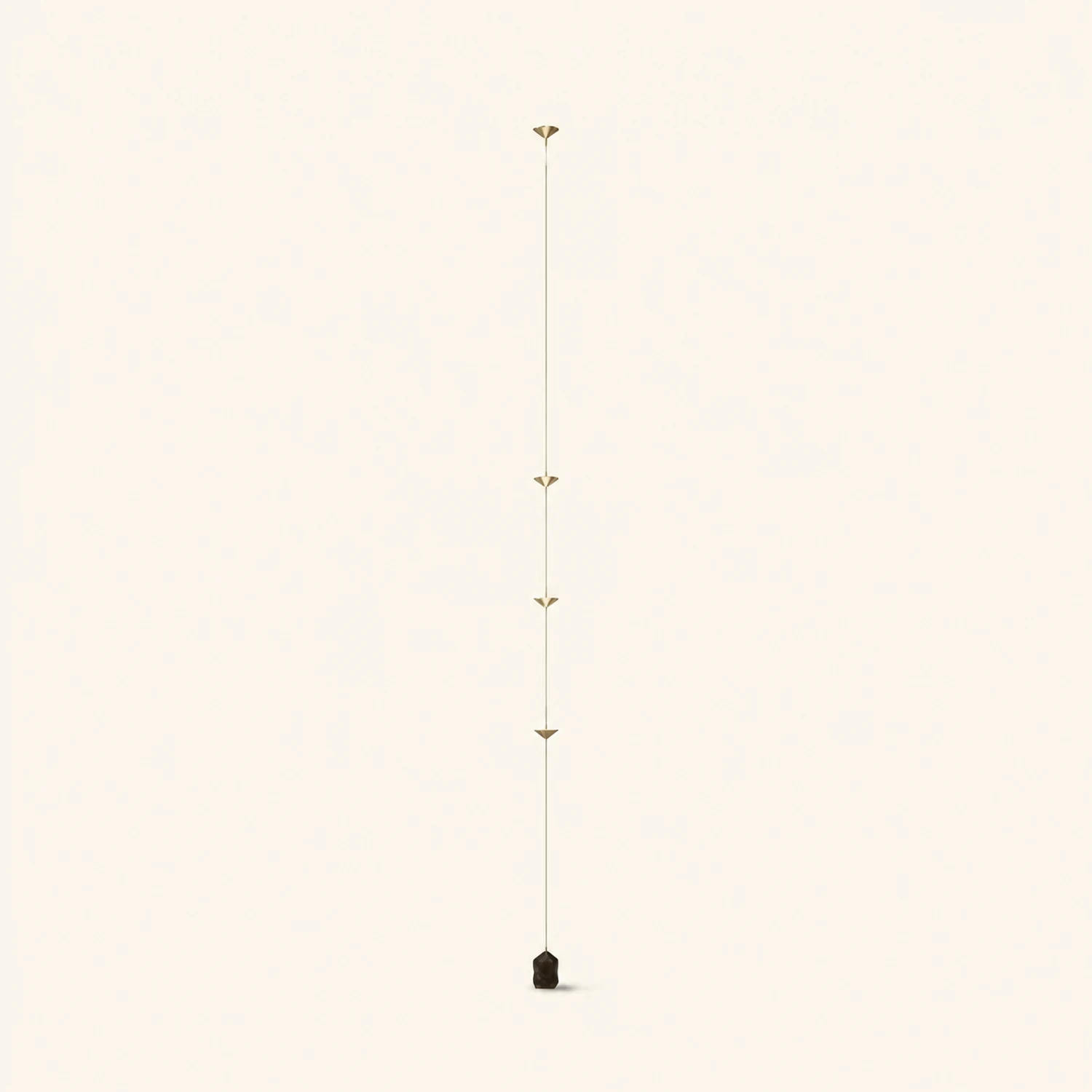 Edge Full-Length Minimalist Linear Floor Lamp, 3 Bulbs - Lumpaz