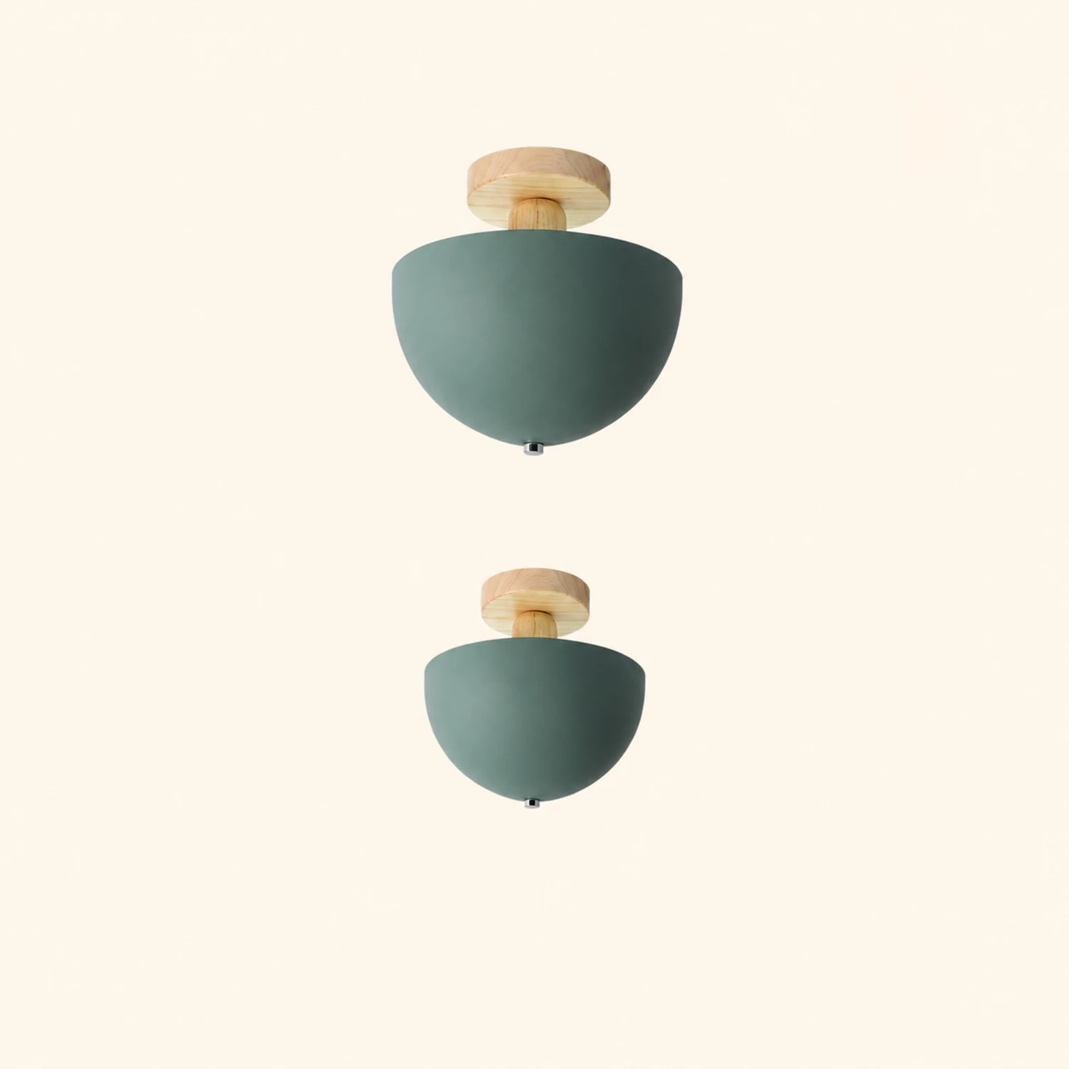 Ozawa Modern LED Ceiling Light Fixtures Wood/Metal Living Room - Lumpaz