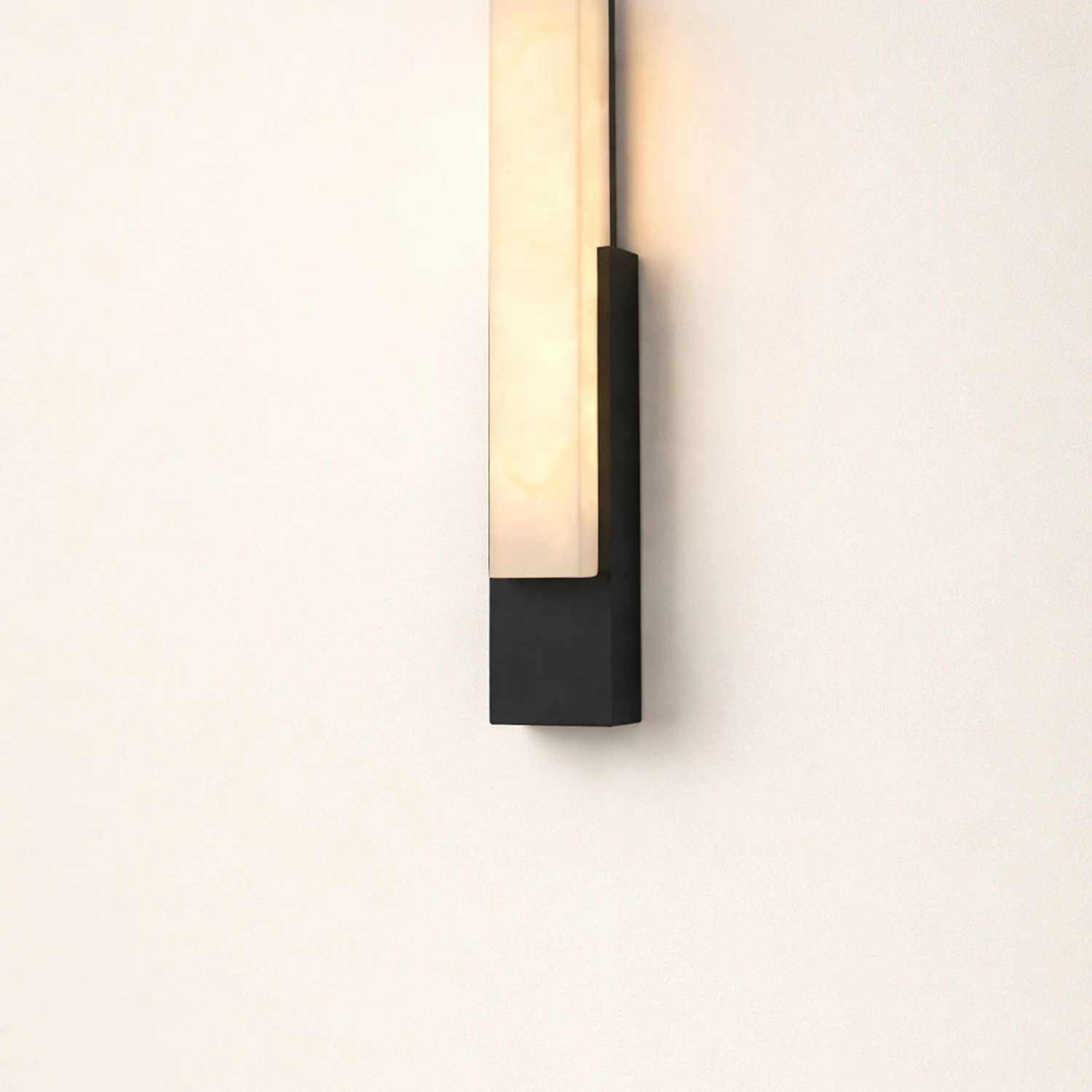 Waterproof Imitation Marble Shade LED Black Modern Outdoor Wall Light复制 - Lumpaz
