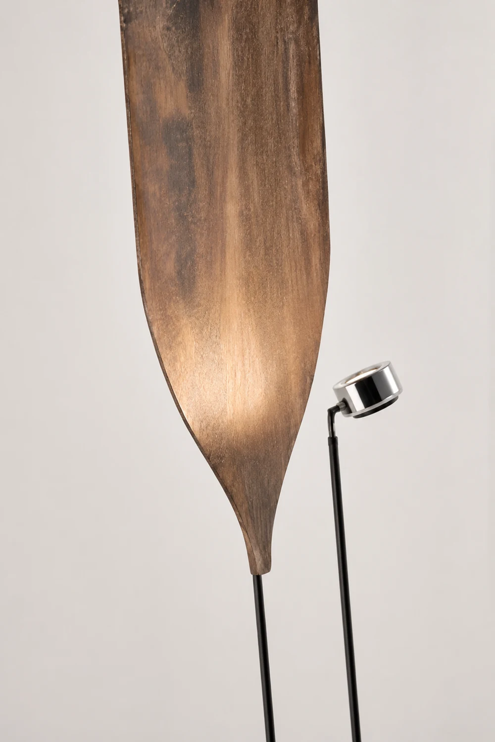 Salgado LED Floor Lamp, Metal, Reddish Brown/Aqua Blue - Lumpaz