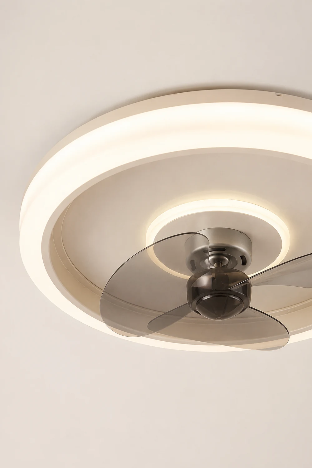 Edge 2-Light Ring Ceiling Fan with Light, 4 Color, DIA 20" - Lumpaz