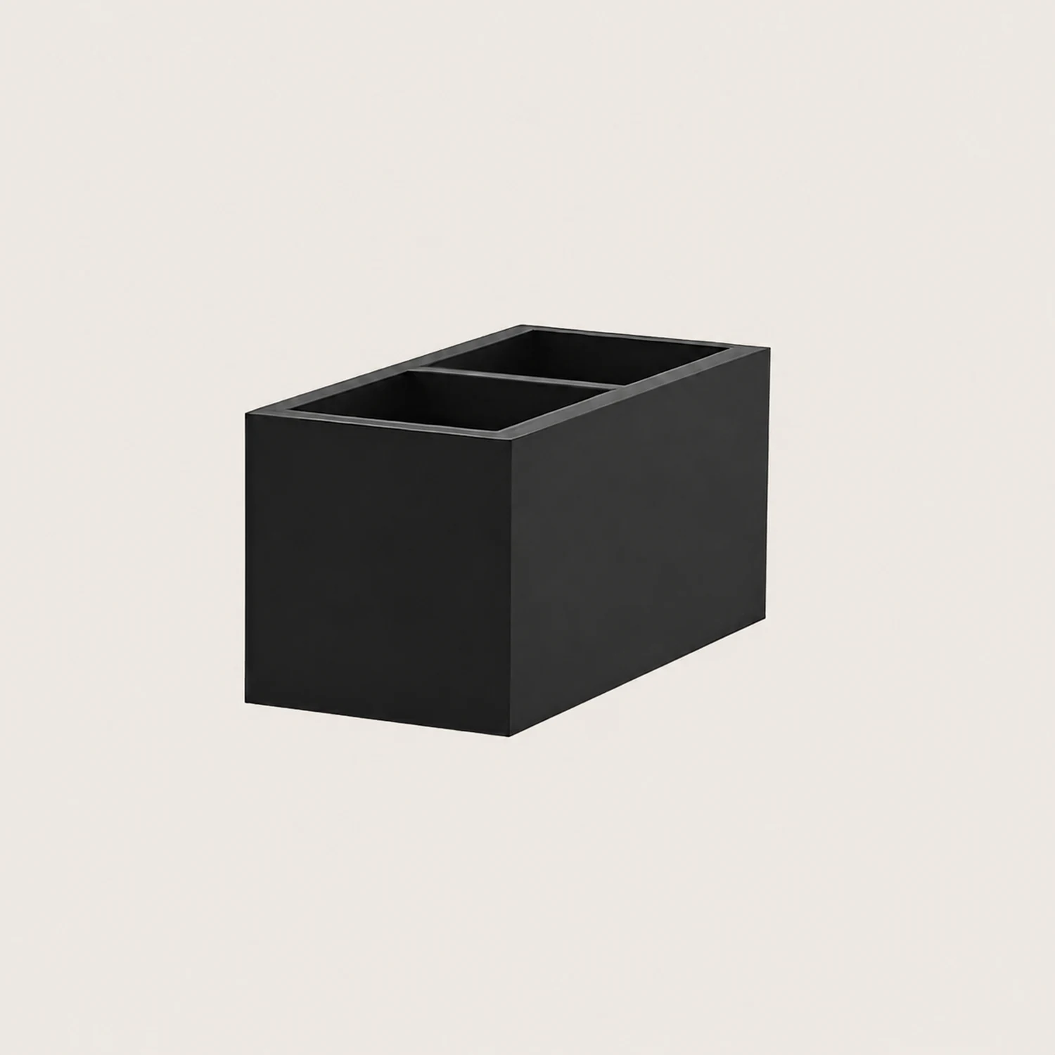 Waterproof Creative Square Combination LED Black Wall Lamp with Flowerpot - Lumpaz