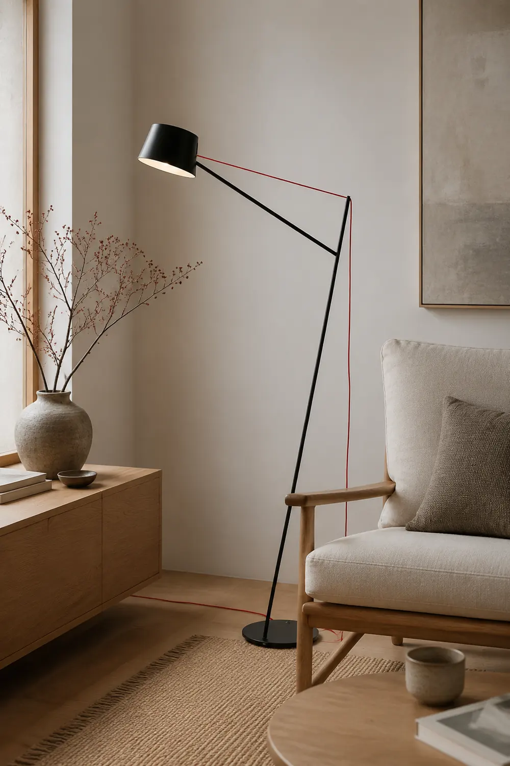 Salgado Modern Arc Linear Metal Floor Lamp, Black - Lumpaz