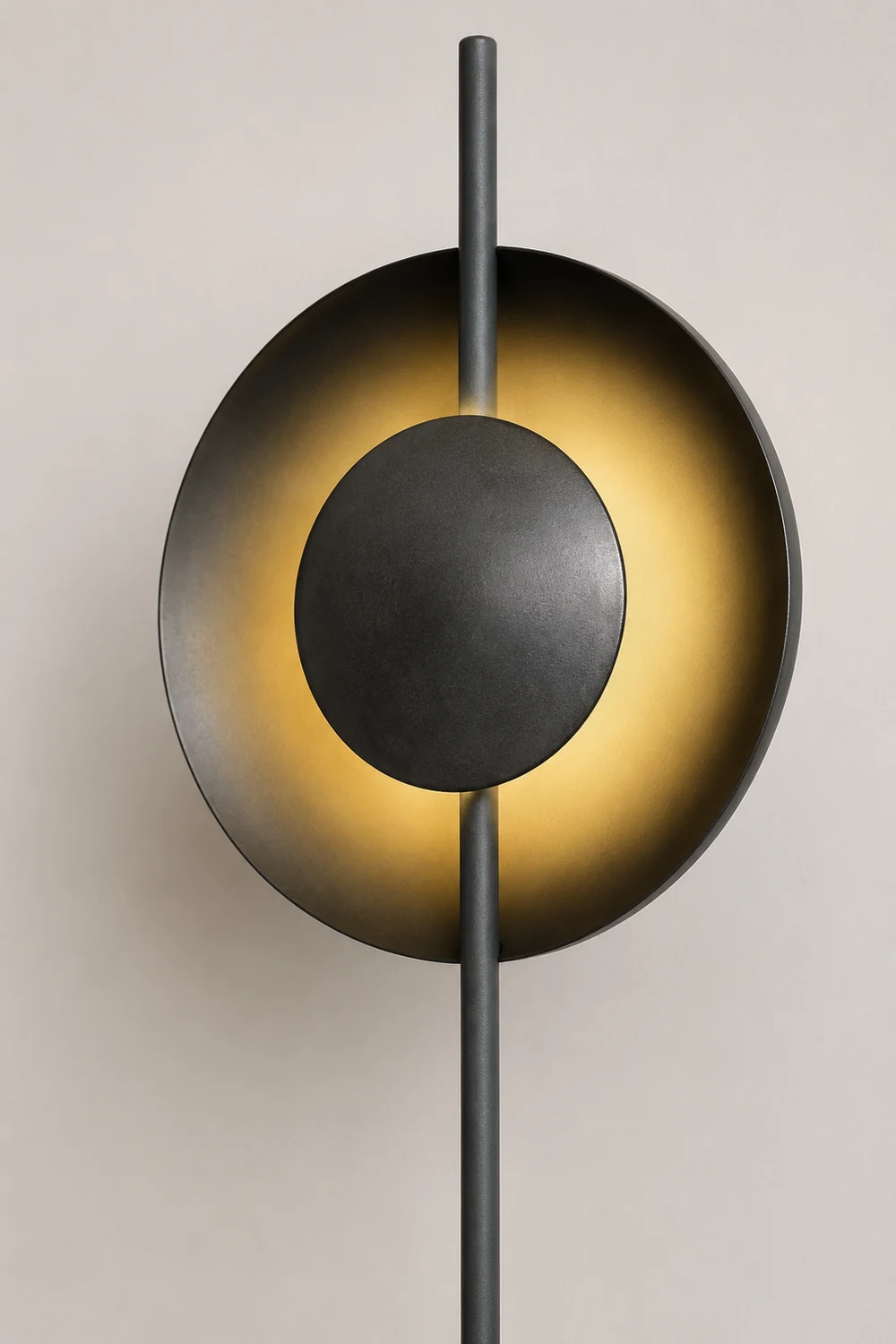 Salgado Industrial Semicircle Metal Floor Lamp - Lumpaz