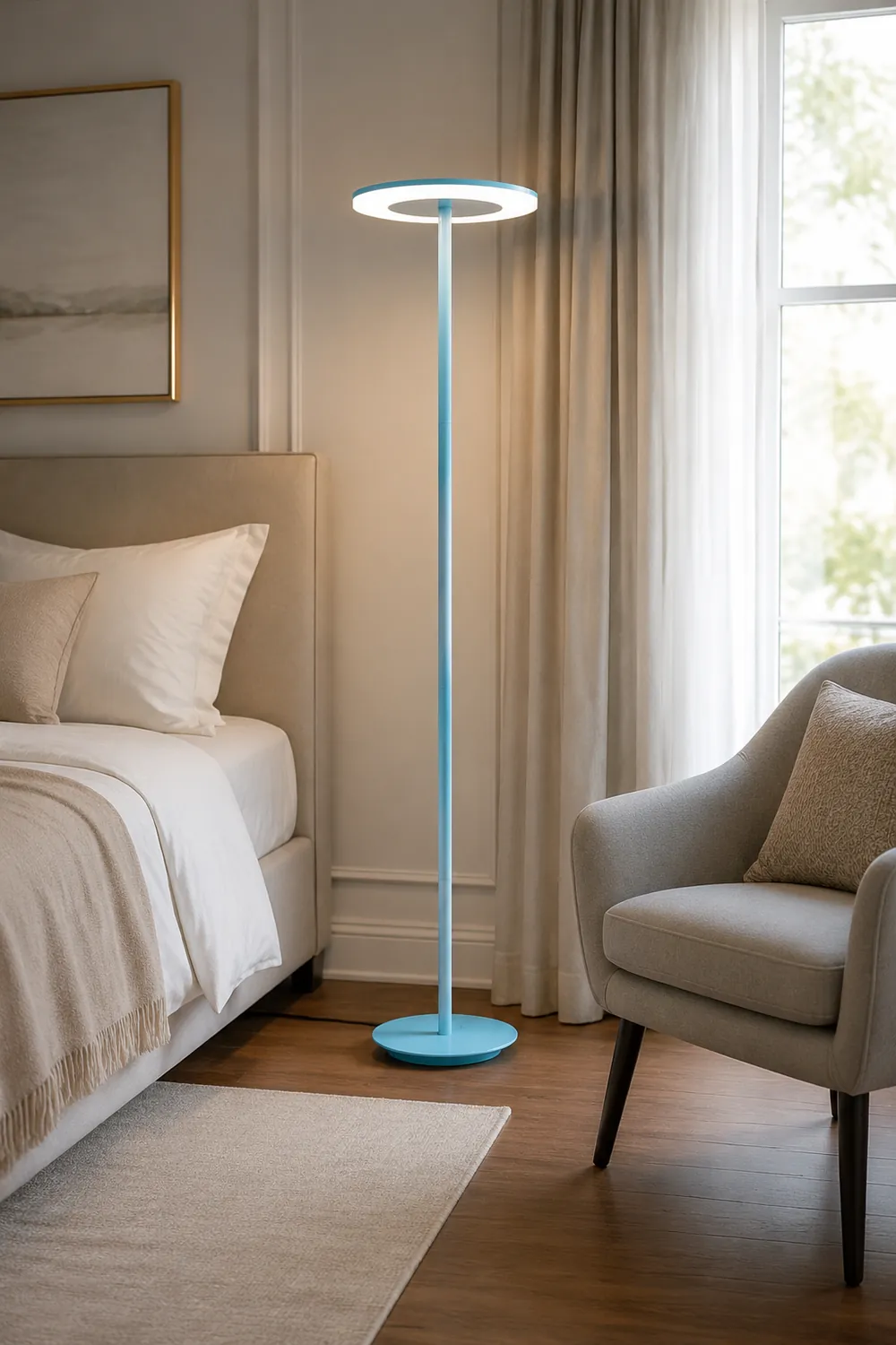 Morandi Modern Disc Metal Floor Lamp, Multi Color - Lumpaz