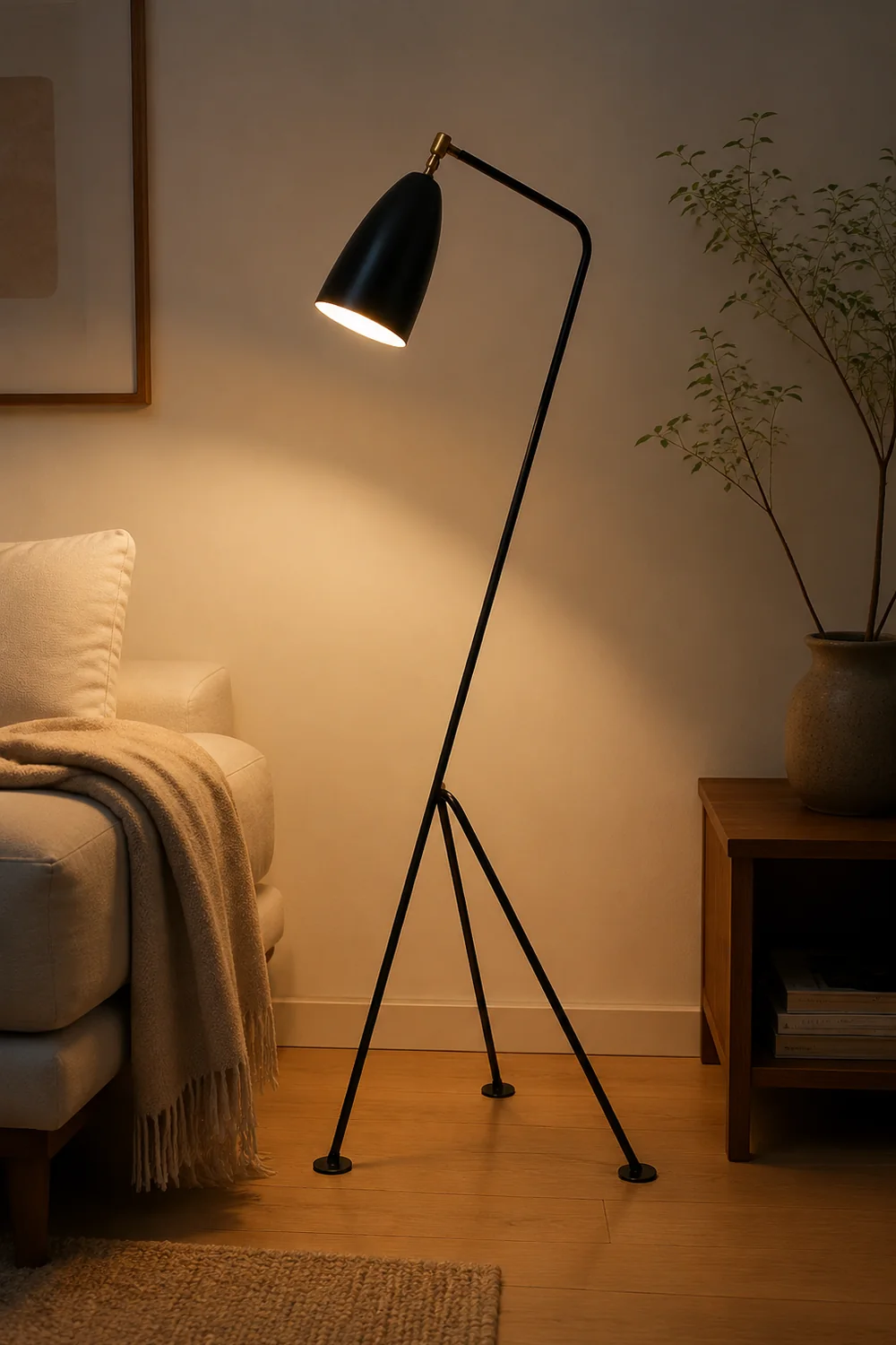 Morandi Modern Metal Cup Black Floor Lamp, Multi Colors - Lumpaz