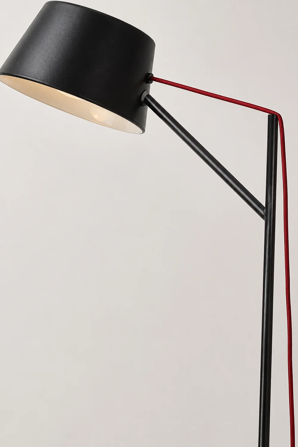 Salgado Modern Arc Linear Metal Floor Lamp, Black - Lumpaz