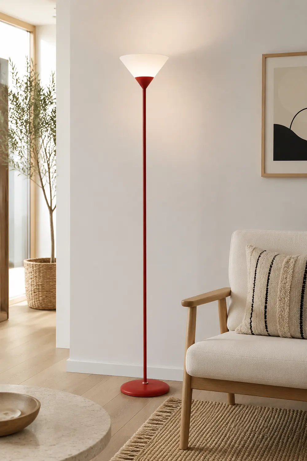 Morandi Modern Cup Floor Lamp, Multi Colors, Metal/Acrylic - Lumpaz