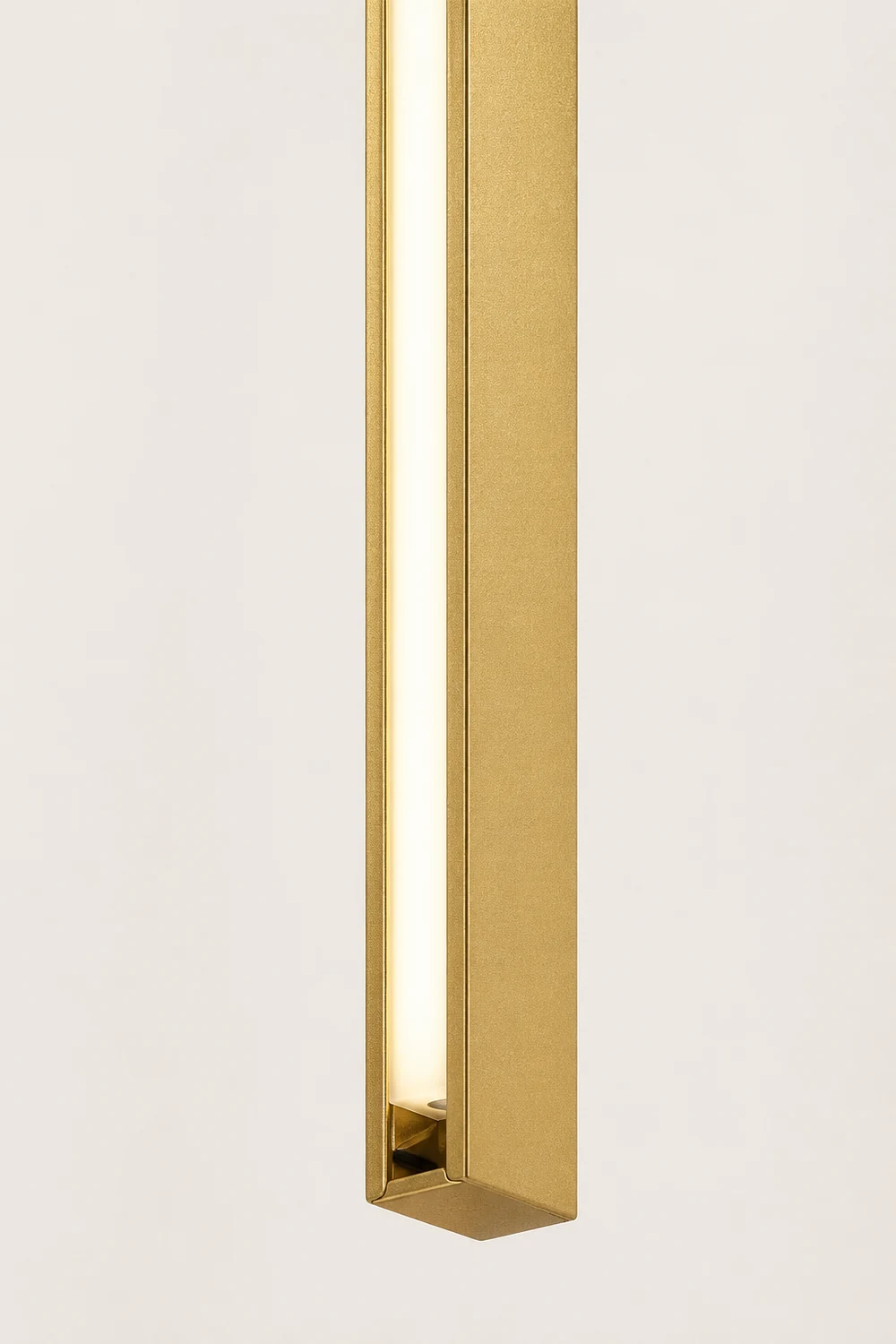 Edge Minimalist Linear Metal Floor Lamp, Black/Gold, Living Room - Lumpaz