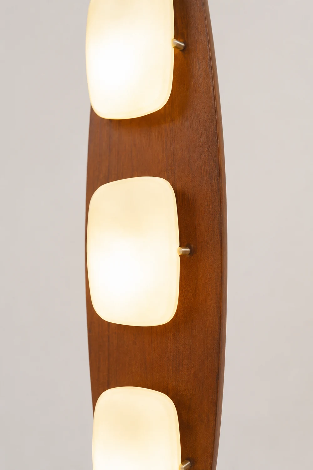 Salgado Leaf Shape Floor Lamp, Metal&Aryclic,Brown - Lumpaz