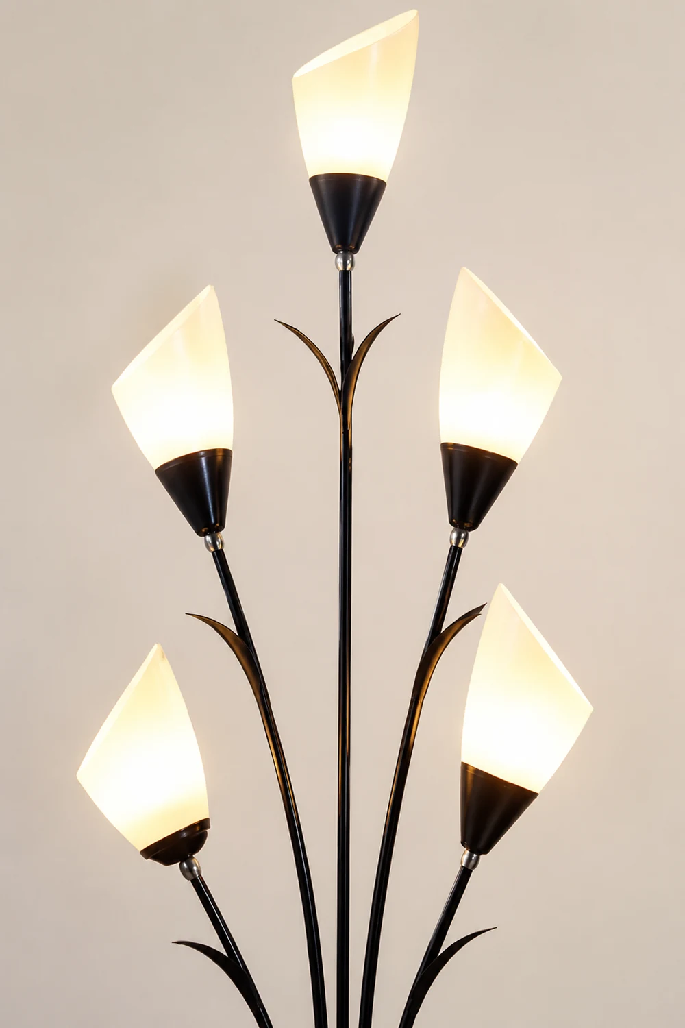 Bella Flower Branching Black Floor Lamp, Living Room - Lumpaz