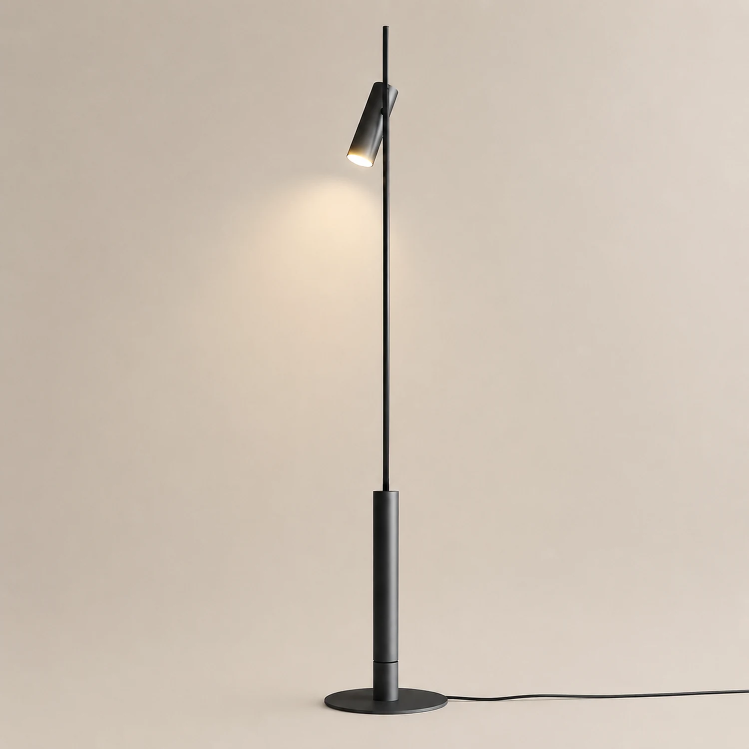 Freja Modern Linear double head Metal Silica Gel Floor Lamp - Lumpaz