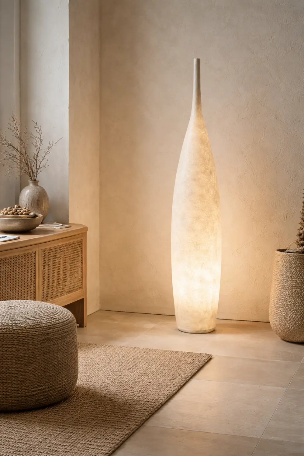 Byers Creative Bottle Resin Floor Lamp, Multi Colors, Hotel - Lumpaz