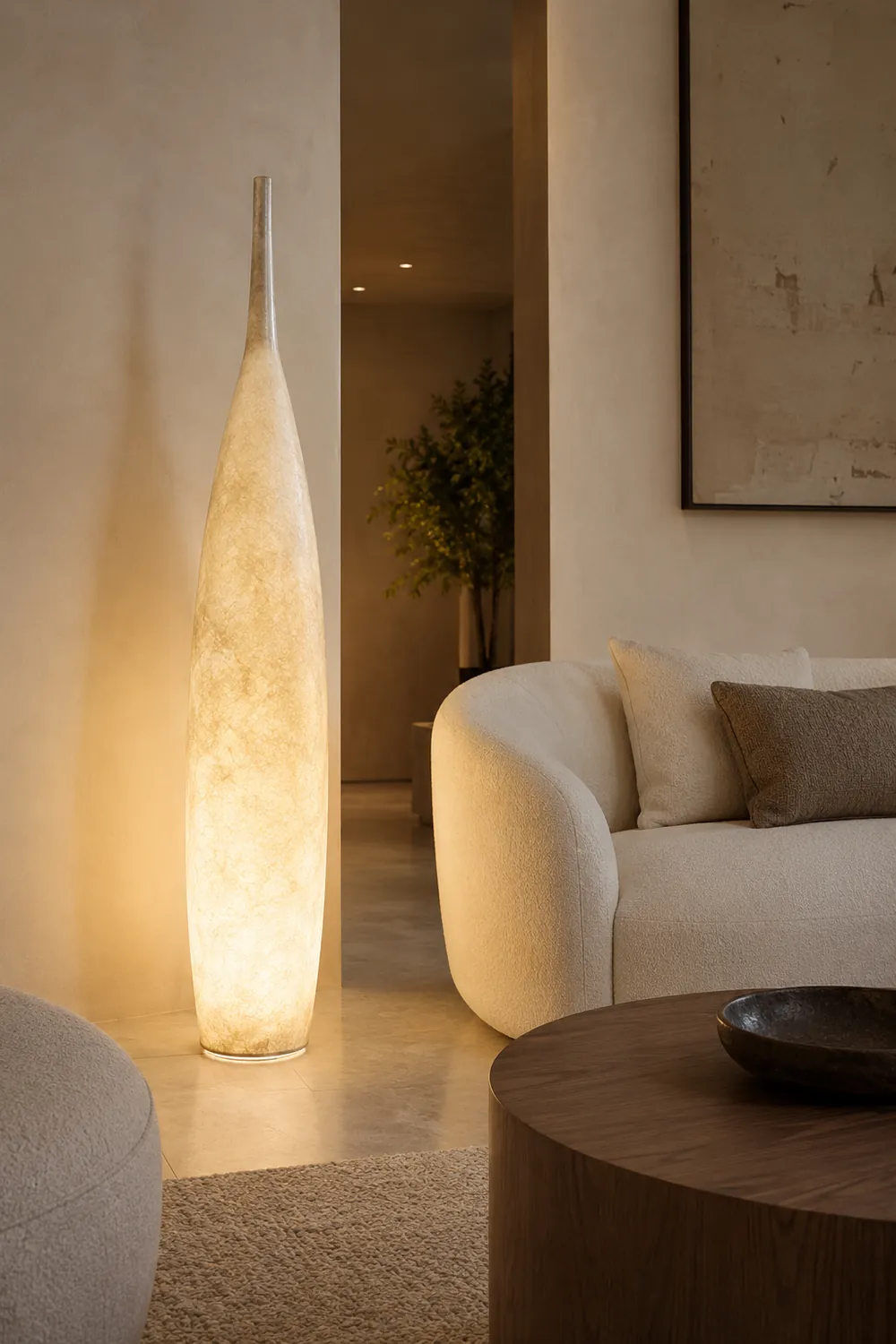 Byers Creative Bottle Resin Floor Lamp, Multi Colors, Hotel - Lumpaz
