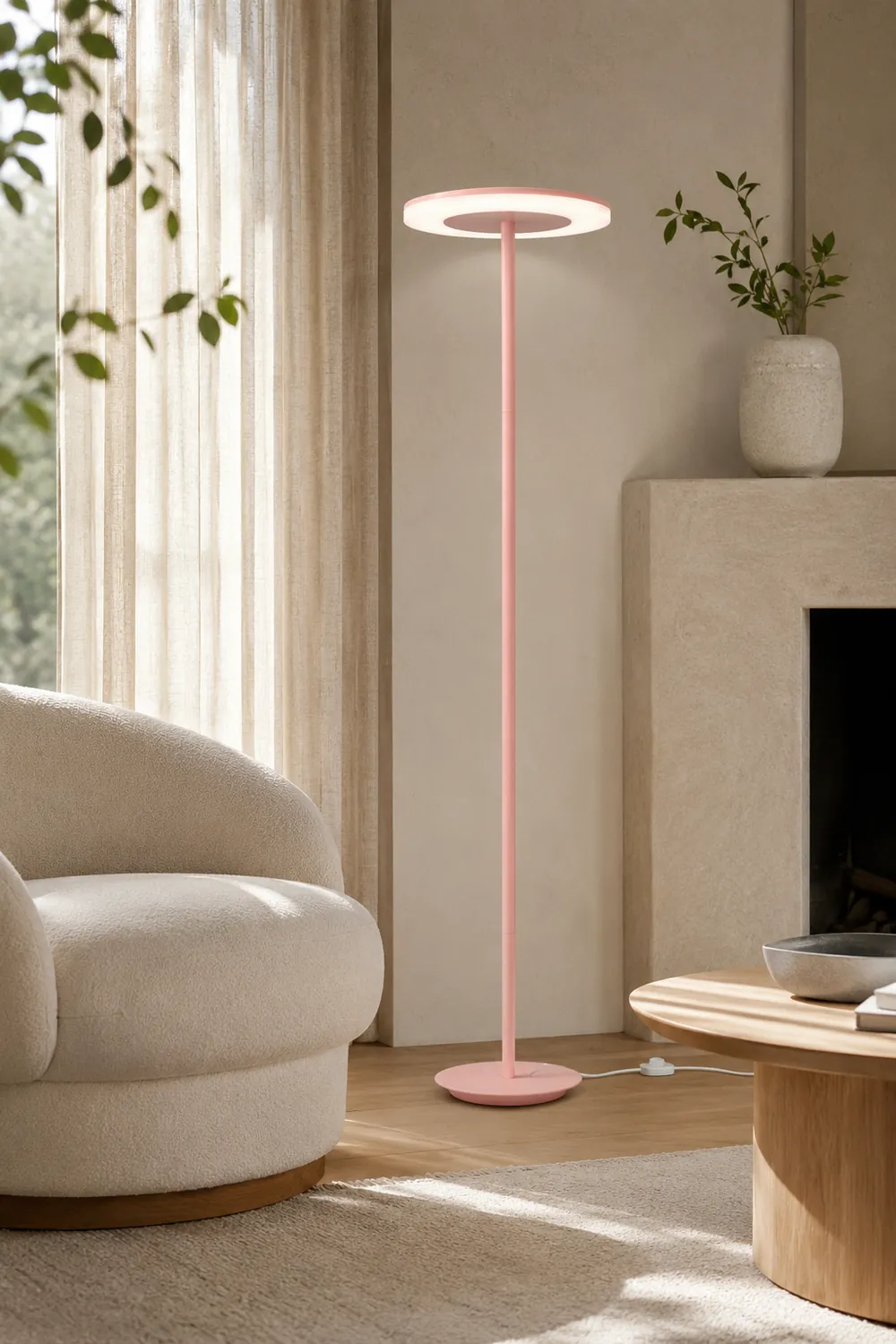Morandi Modern Disc Metal Floor Lamp, Multi Color - Lumpaz