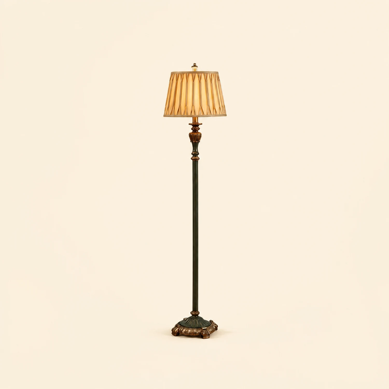 Eryn Retro Dome Metal Resin Floor Lamp - Lumpaz