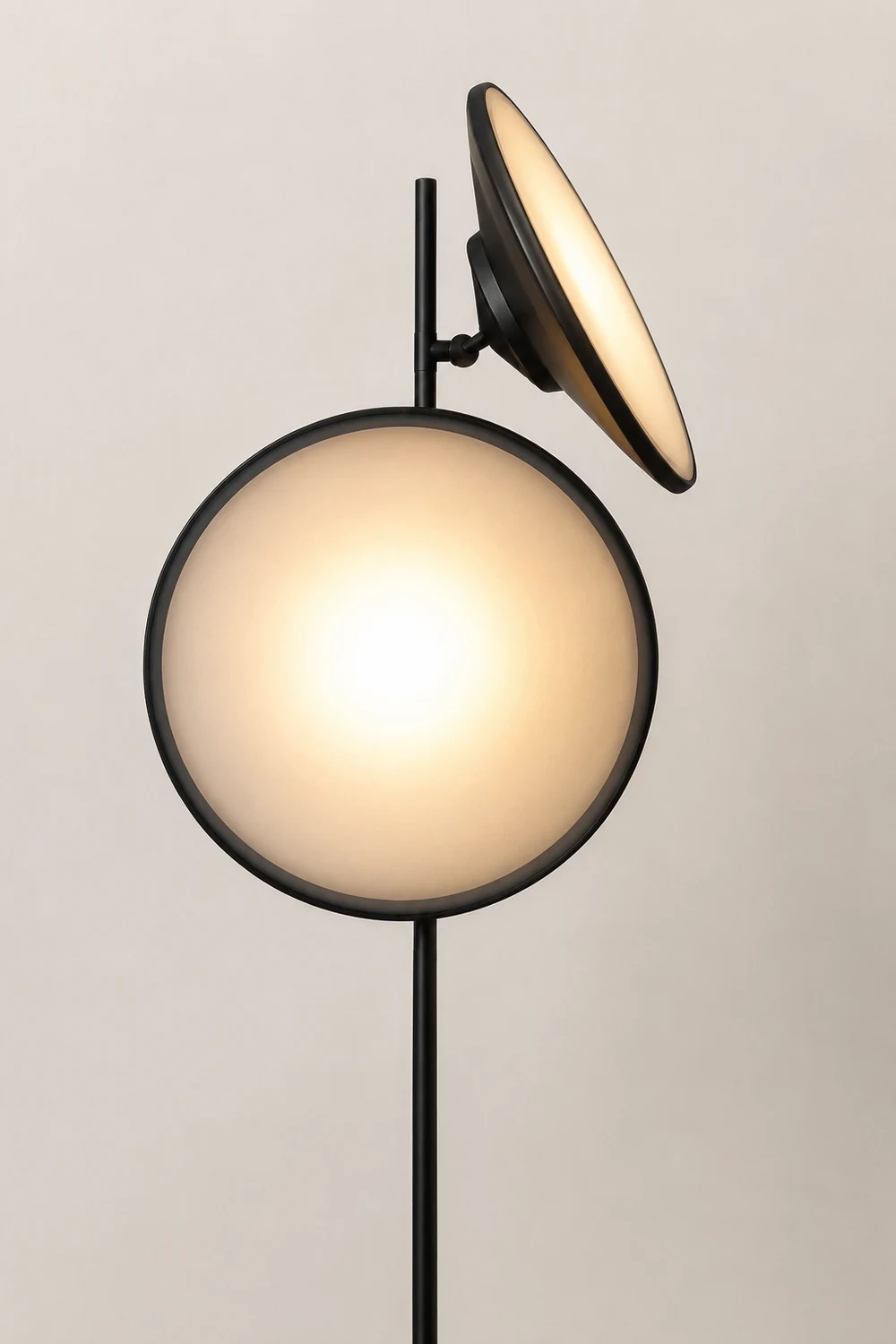 Salgado Trumpet Floor Lamp, Metal, Black, Living Room/Bedroom - Lumpaz