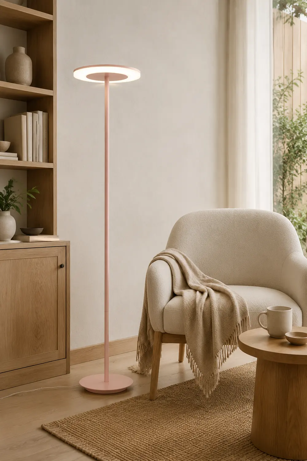 Morandi Modern Disc Metal Floor Lamp, Multi Color - Lumpaz