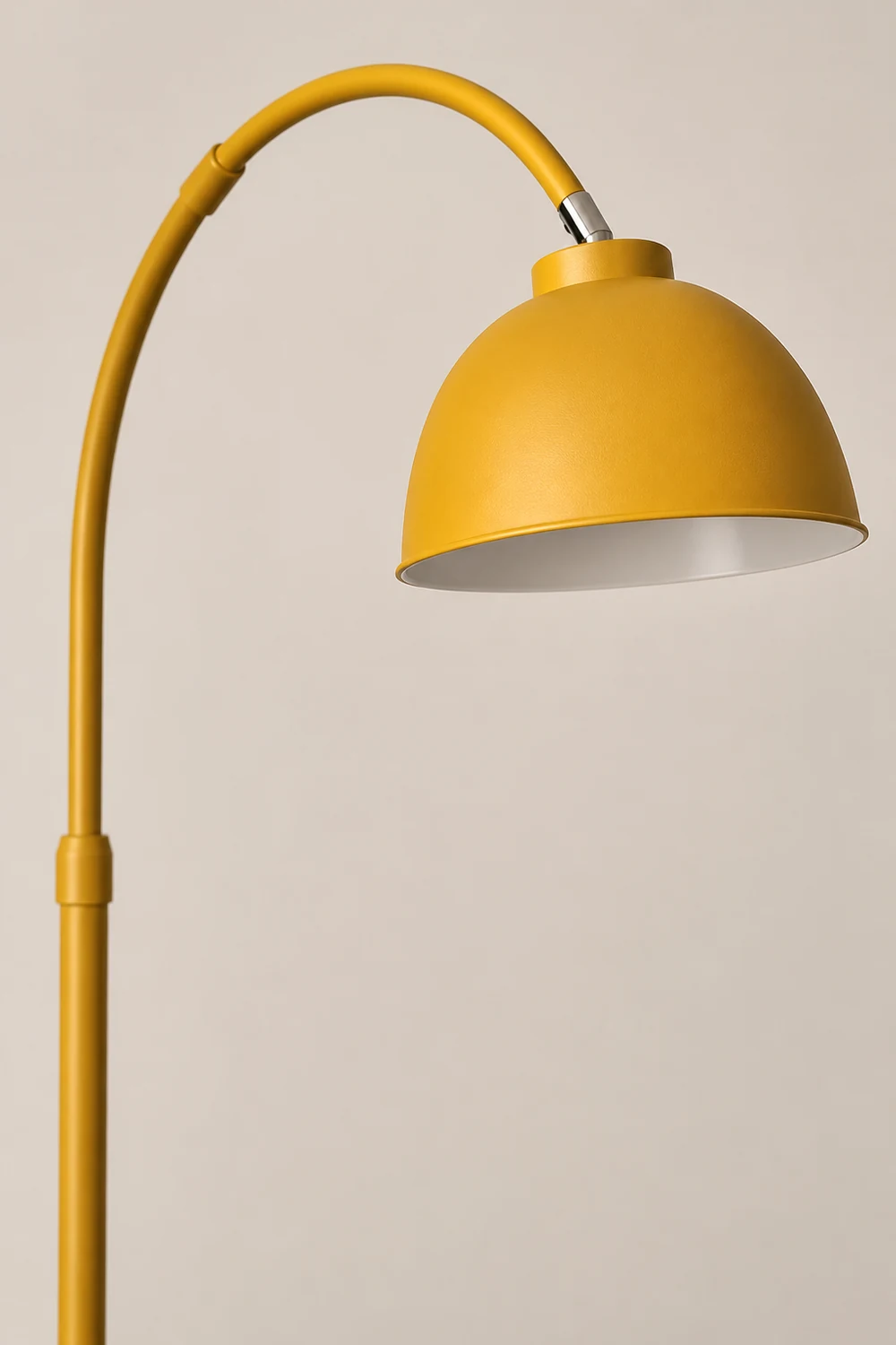Morandi Modern Arc Metal Floor Lamp, Black/Red/Yellow - Lumpaz
