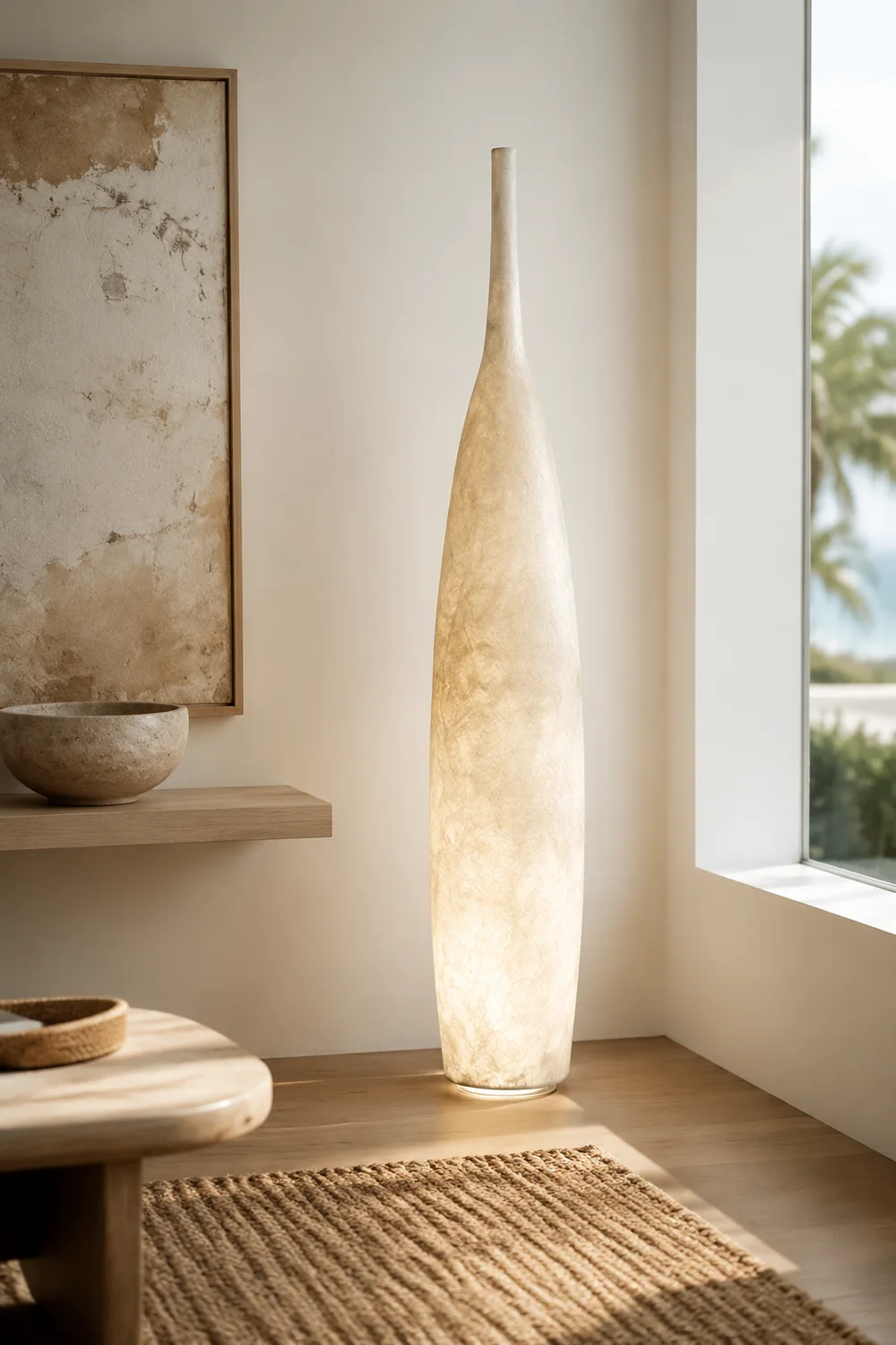 Byers Creative Bottle Resin Floor Lamp, Multi Colors, Hotel - Lumpaz
