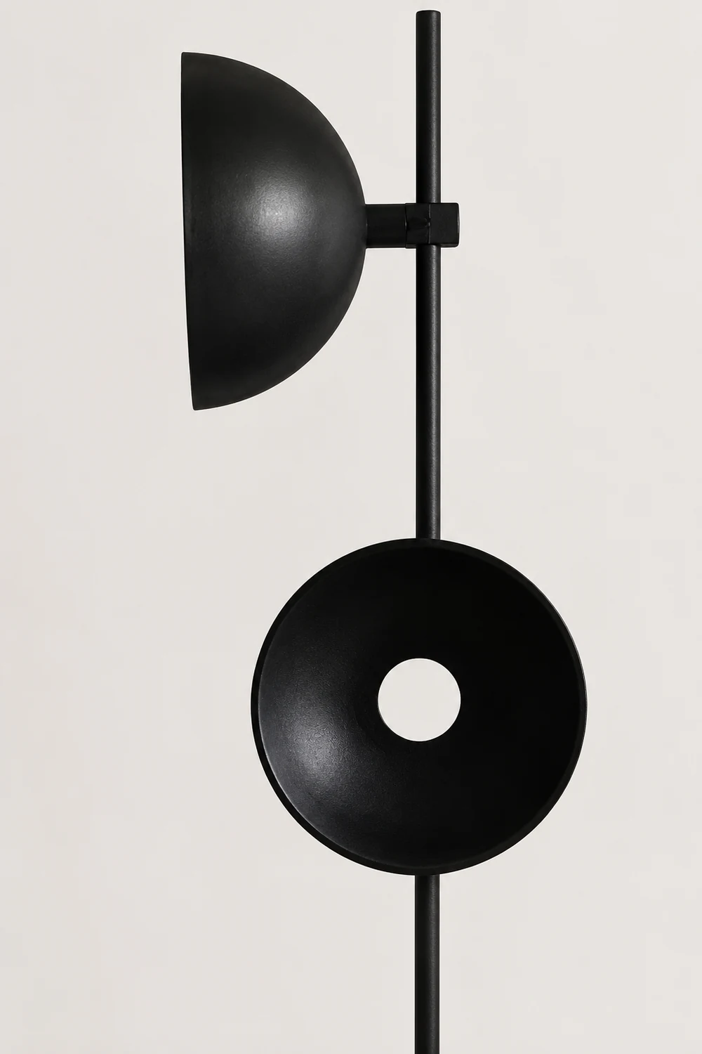 Salgado Modern Dome 2 lights Metal Floor Lamp,Black - Lumpaz