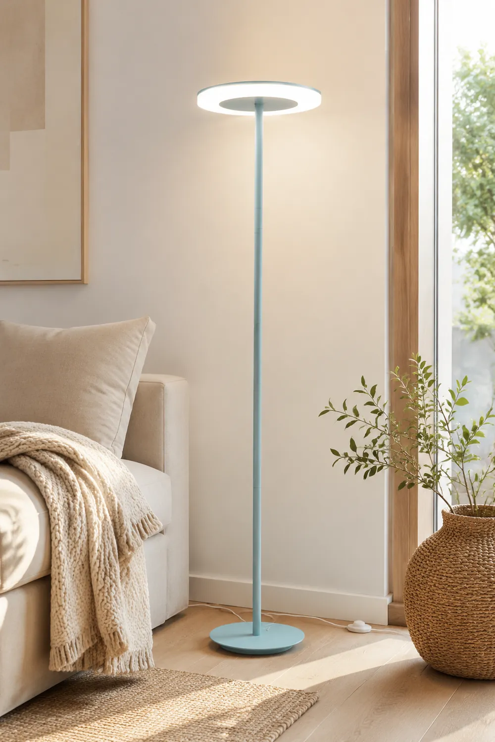Morandi Modern Disc Metal Floor Lamp, Multi Color - Lumpaz