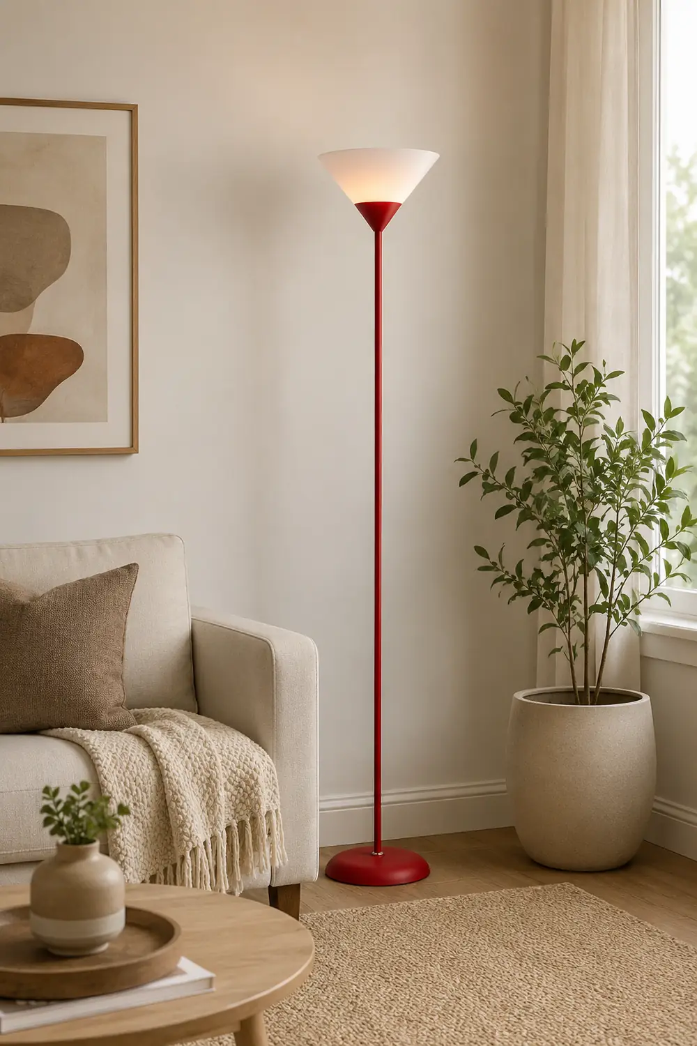 Morandi Modern Cup Floor Lamp, Multi Colors, Metal/Acrylic - Lumpaz