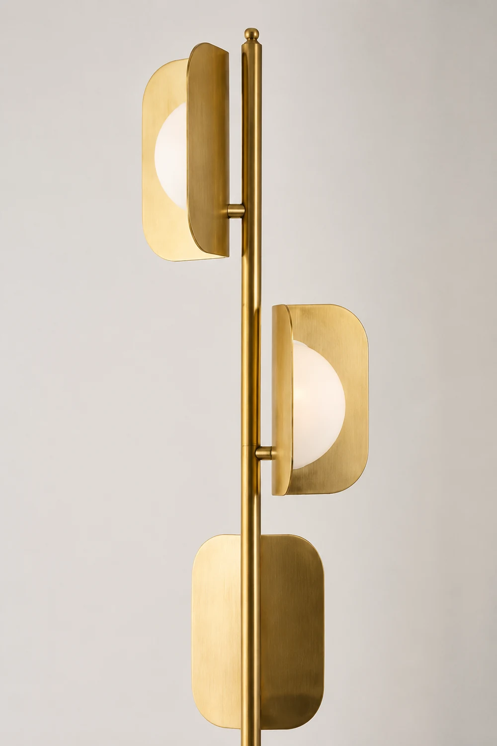 Salgado Simple Gold Floor Lamp, Metal, Living room - Lumpaz