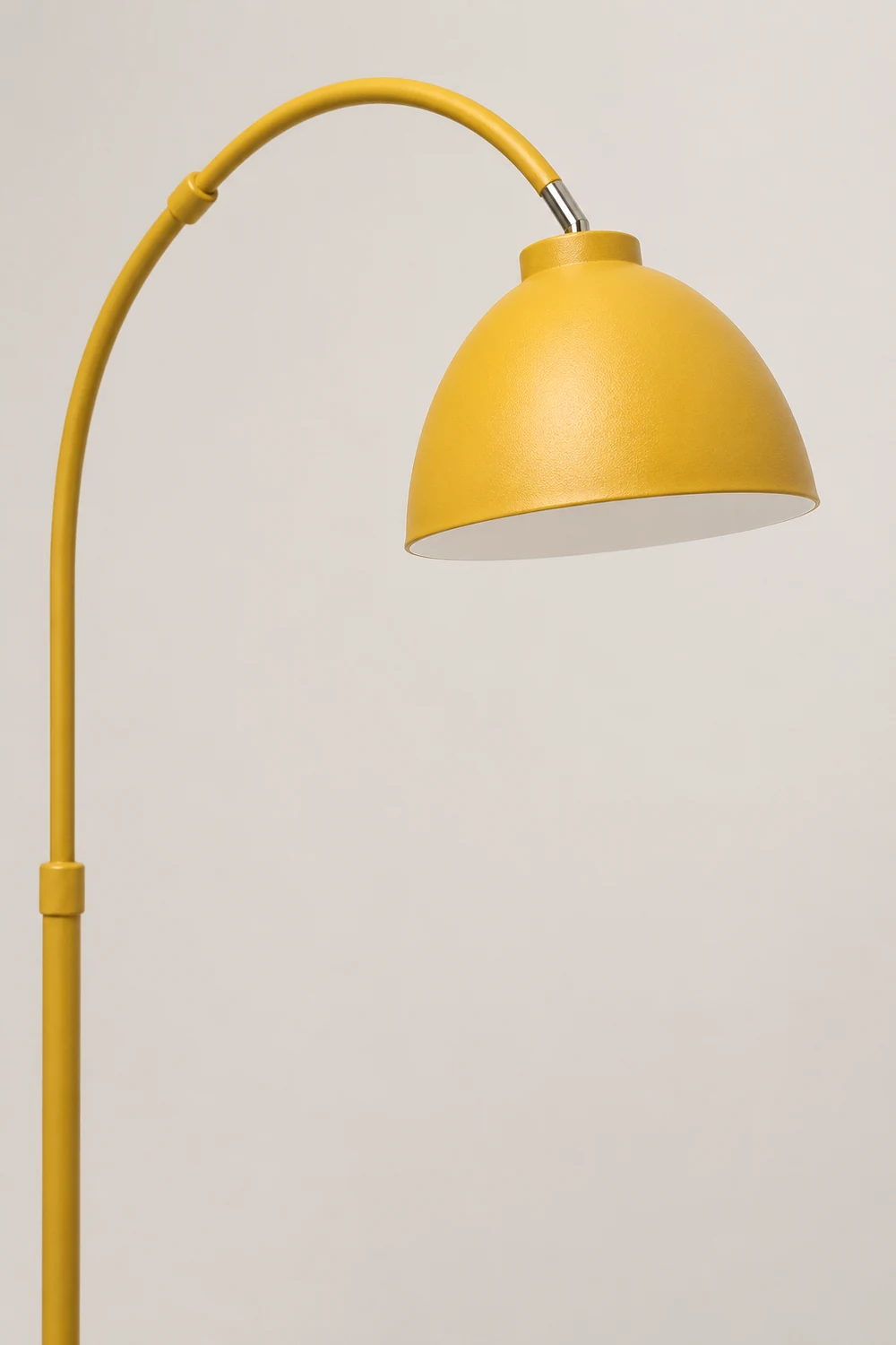 Morandi Modern Arc Metal Floor Lamp, Black/Red/Yellow - Lumpaz