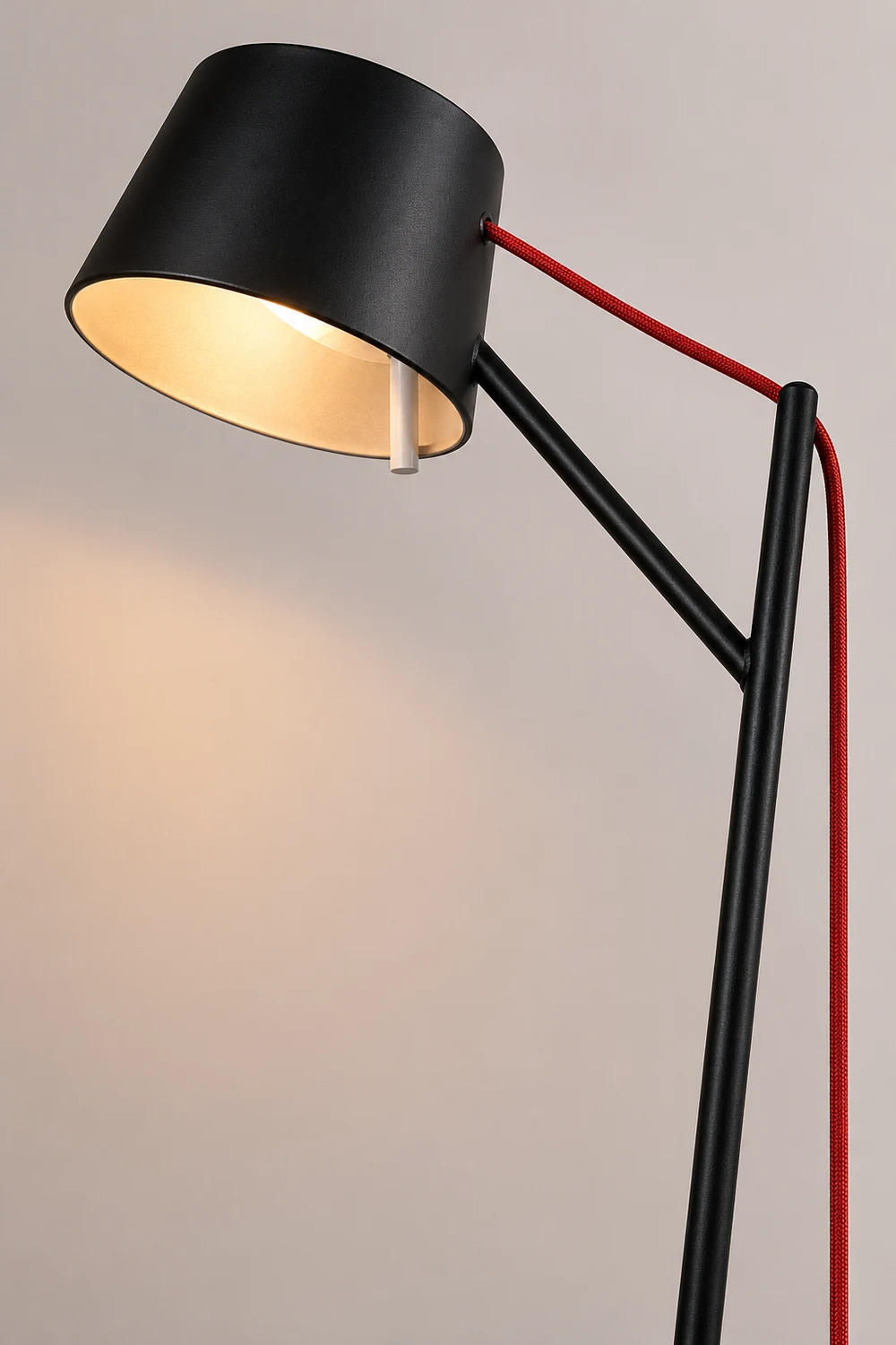 Salgado Modern Arc Linear Metal Floor Lamp, Black - Lumpaz