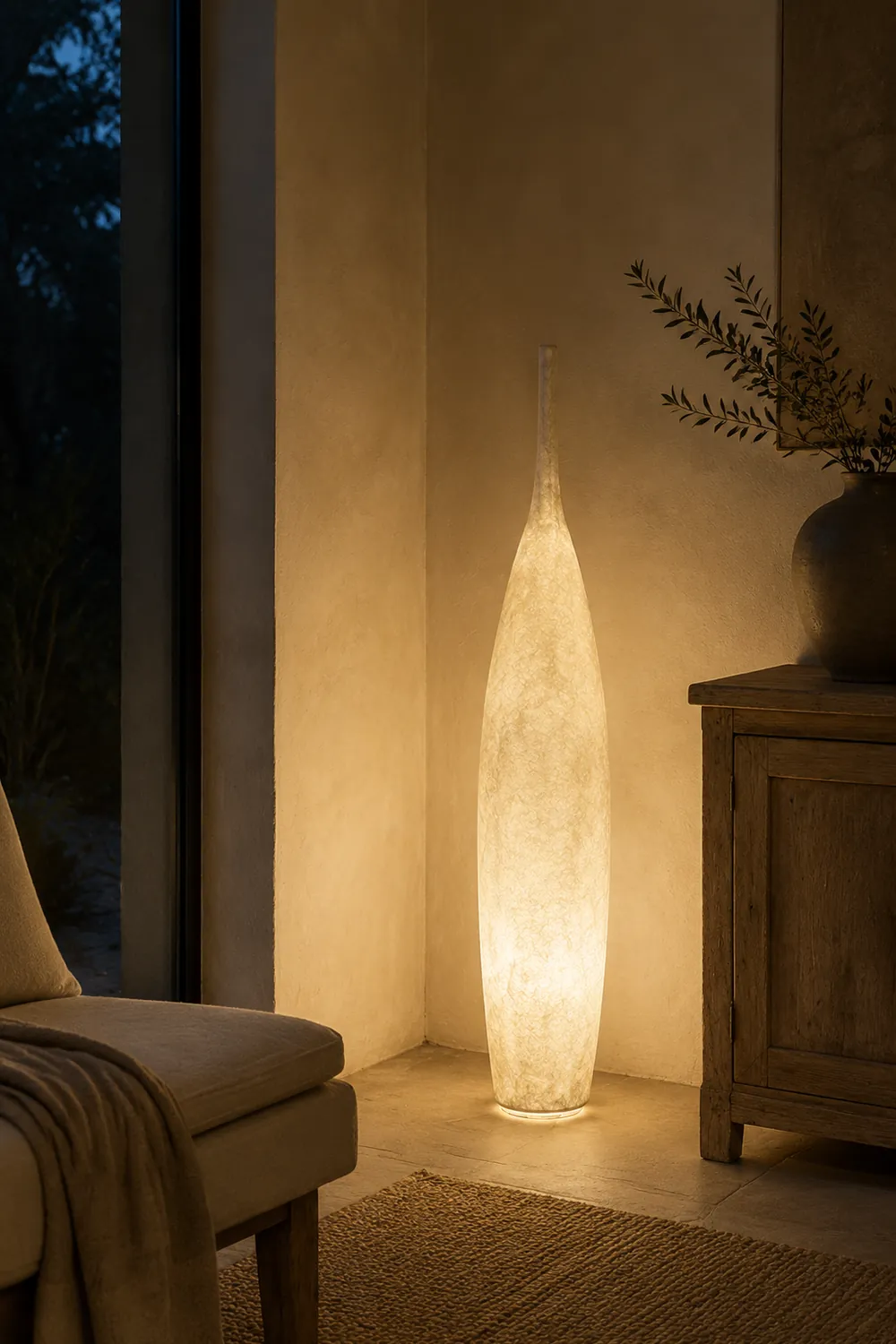 Byers Creative Bottle Resin Floor Lamp, Multi Colors, Hotel - Lumpaz