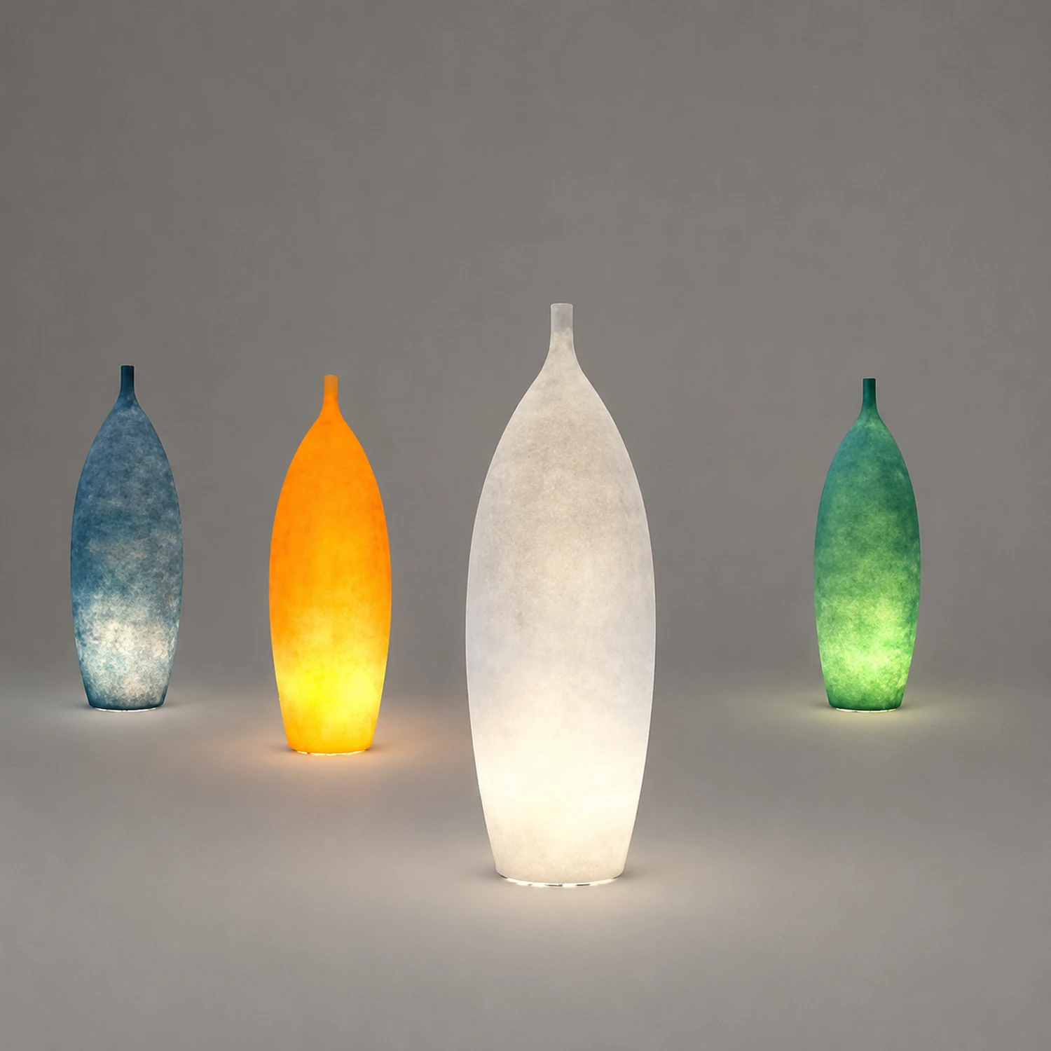 Byers Creative Bottle Resin Floor Lamp, Multi Colors, Hotel - Lumpaz