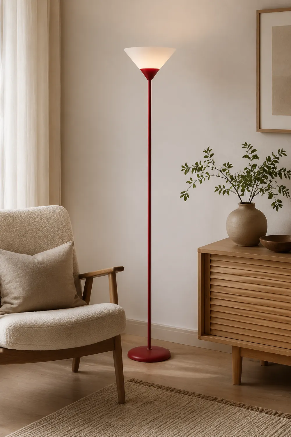 Morandi Modern Cup Floor Lamp, Multi Colors, Metal/Acrylic - Lumpaz