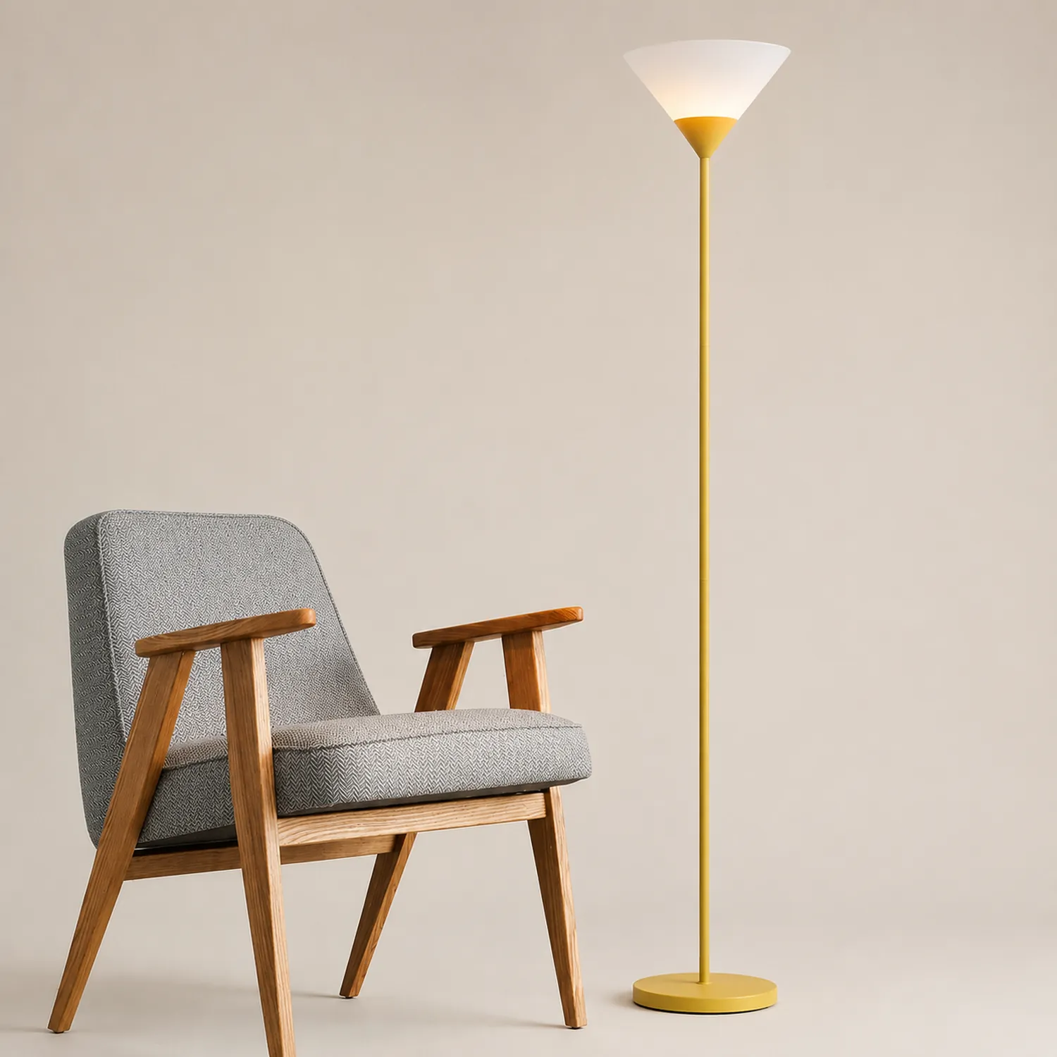 Morandi Modern Cup Floor Lamp, Multi Colors, Metal/Acrylic - Lumpaz