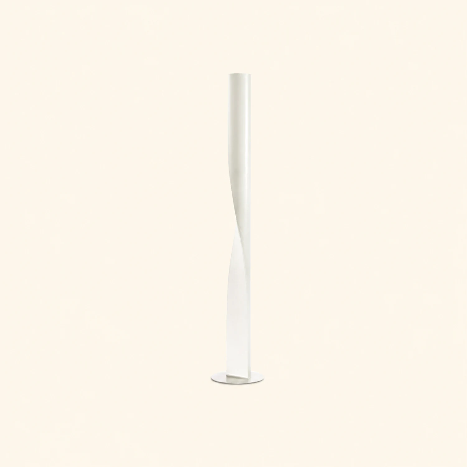 Edge Modern Minimalist Twisted Cylinder Metal Floor Lamp, White/Red/Gray/Gold - Lumpaz