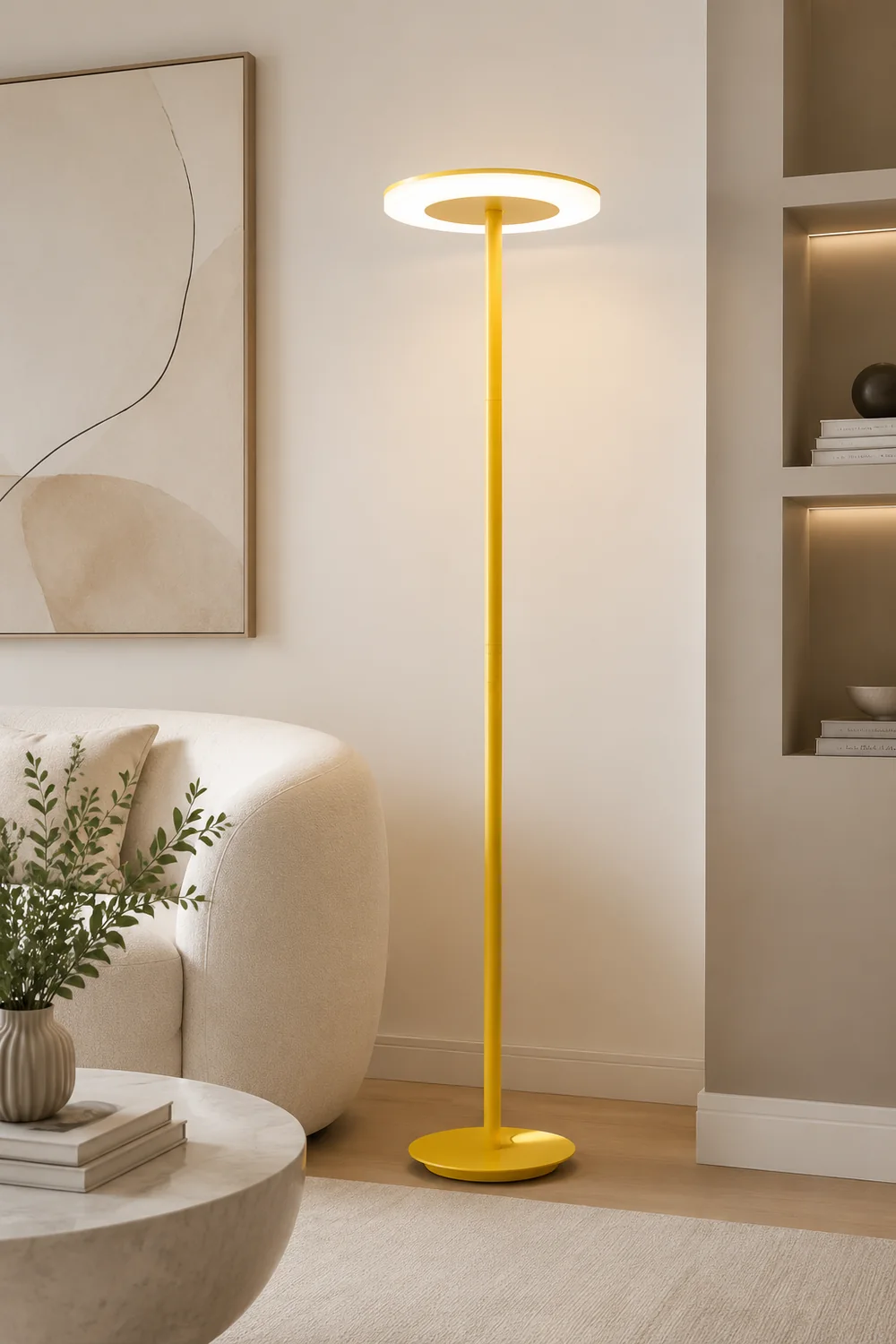 Morandi Modern Disc Metal Floor Lamp, Multi Color - Lumpaz