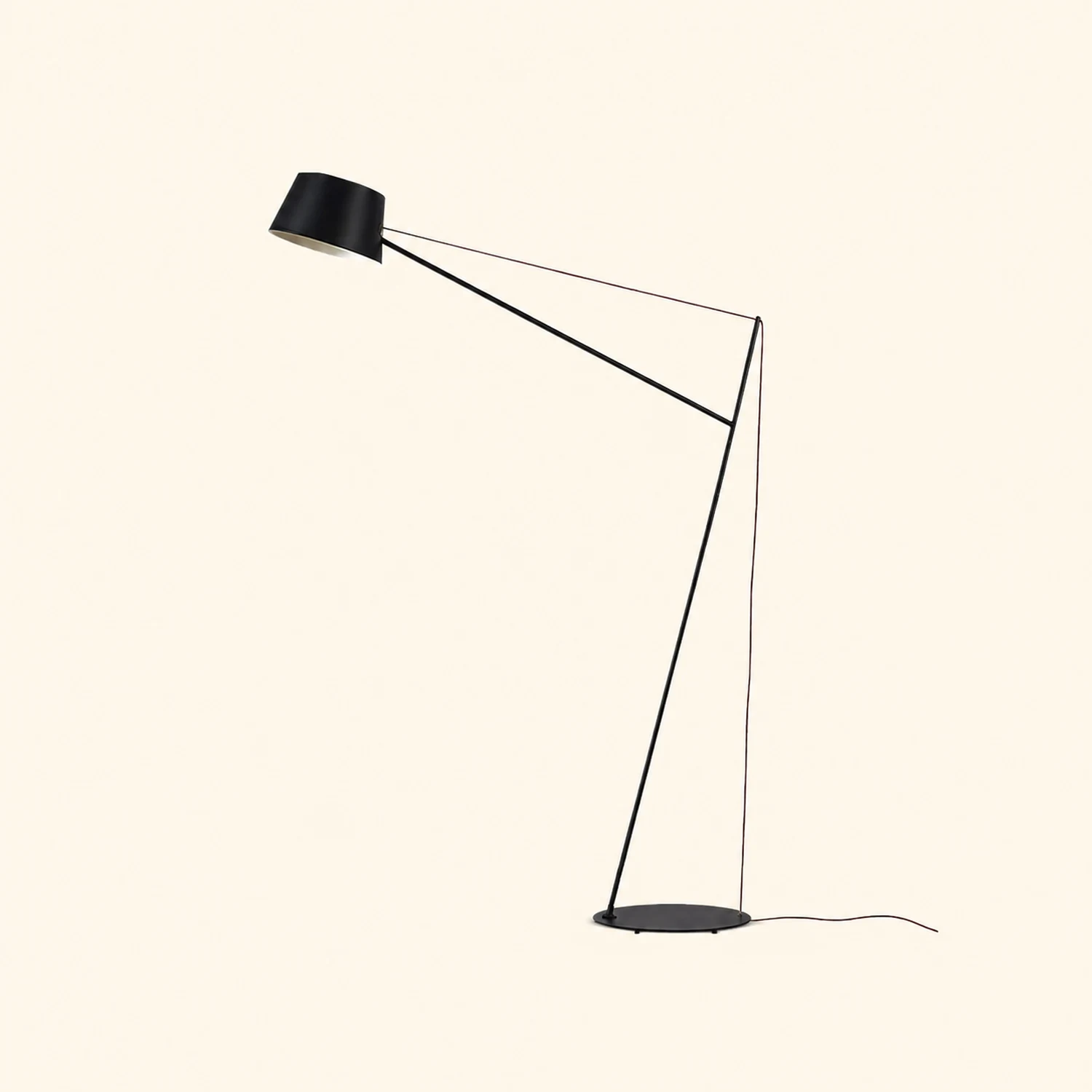 Salgado Modern Arc Linear Metal Floor Lamp, Black - Lumpaz