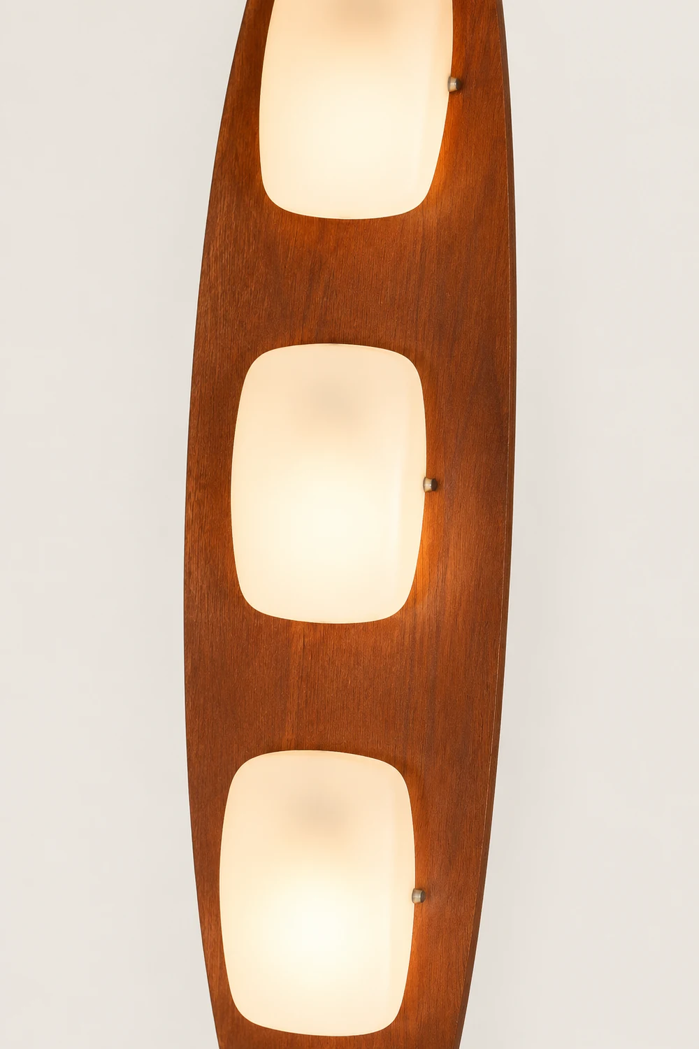 Salgado Leaf Shape Floor Lamp, Metal&Aryclic,Brown - Lumpaz
