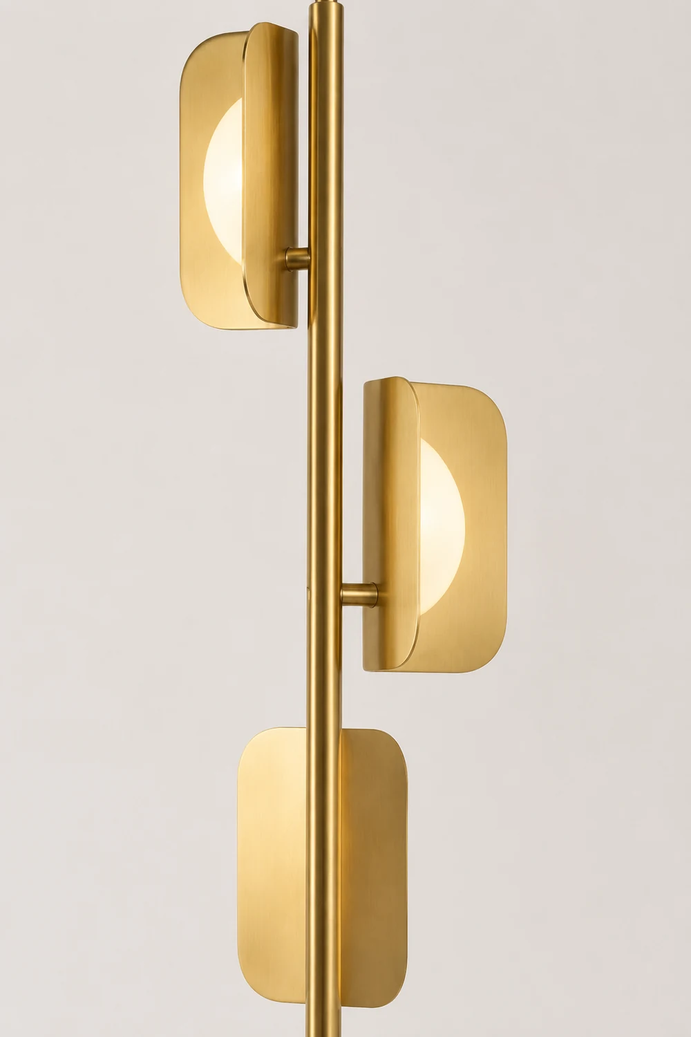 Salgado Simple Gold Floor Lamp, Metal, Living room - Lumpaz