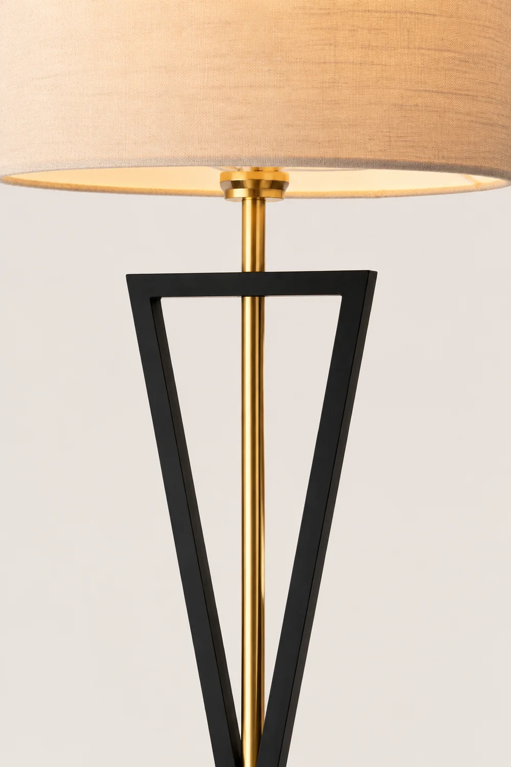 Eryn Retro Cylinder Tripod Metal  Fabric Multi Color Floor Lamp - Lumpaz